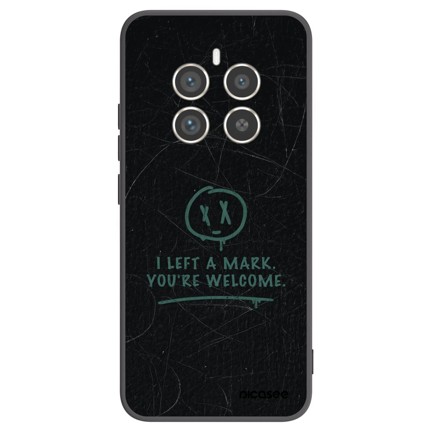 Picasee silikonowe czarne etui na Realme 12 Pro 5G - LEFT A MARK