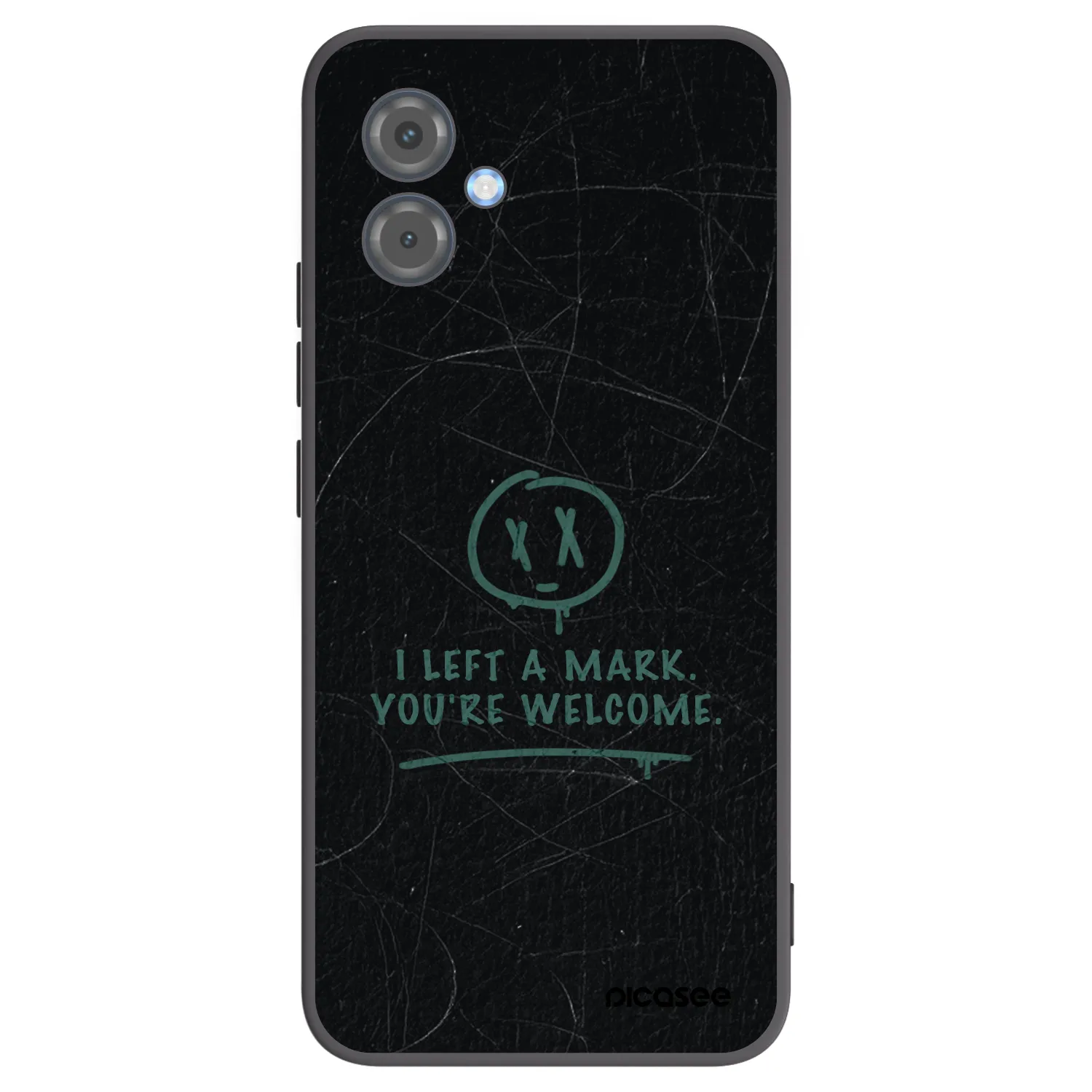 Picasee silikonowe czarne etui na Motorola Moto G14 - LEFT A MARK