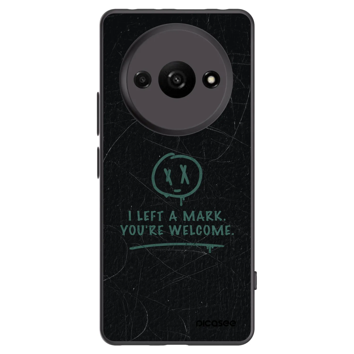 Picasee silikonowe czarne etui na Xiaomi Redmi A3 - LEFT A MARK