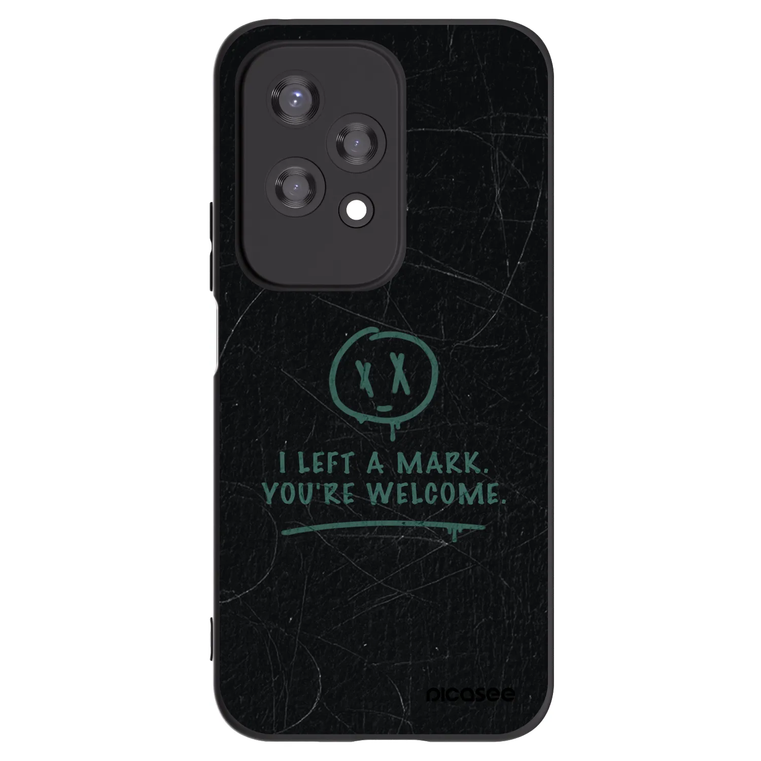 Picasee silikonowe czarne etui na Honor 200 Lite - LEFT A MARK