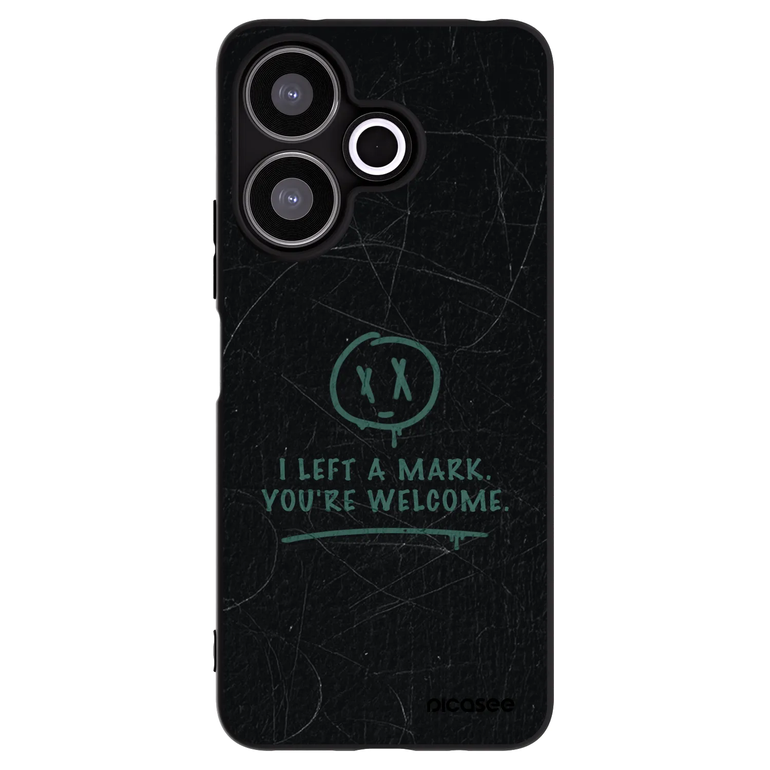 Picasee silikonowe czarne etui na Xiaomi Redmi 13 4G - LEFT A MARK