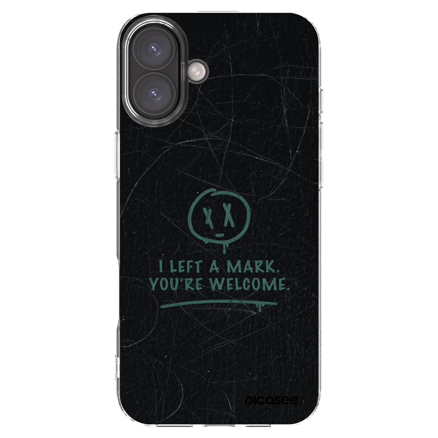 Picasee silikonowe przeźroczyste etui na Apple iPhone 16 Plus - LEFT A MARK