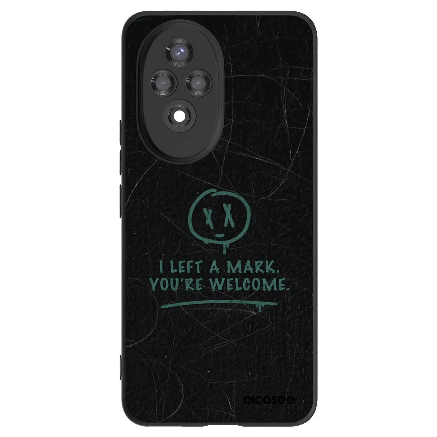 Picasee silikonowe czarne etui na Honor 200 5G - LEFT A MARK
