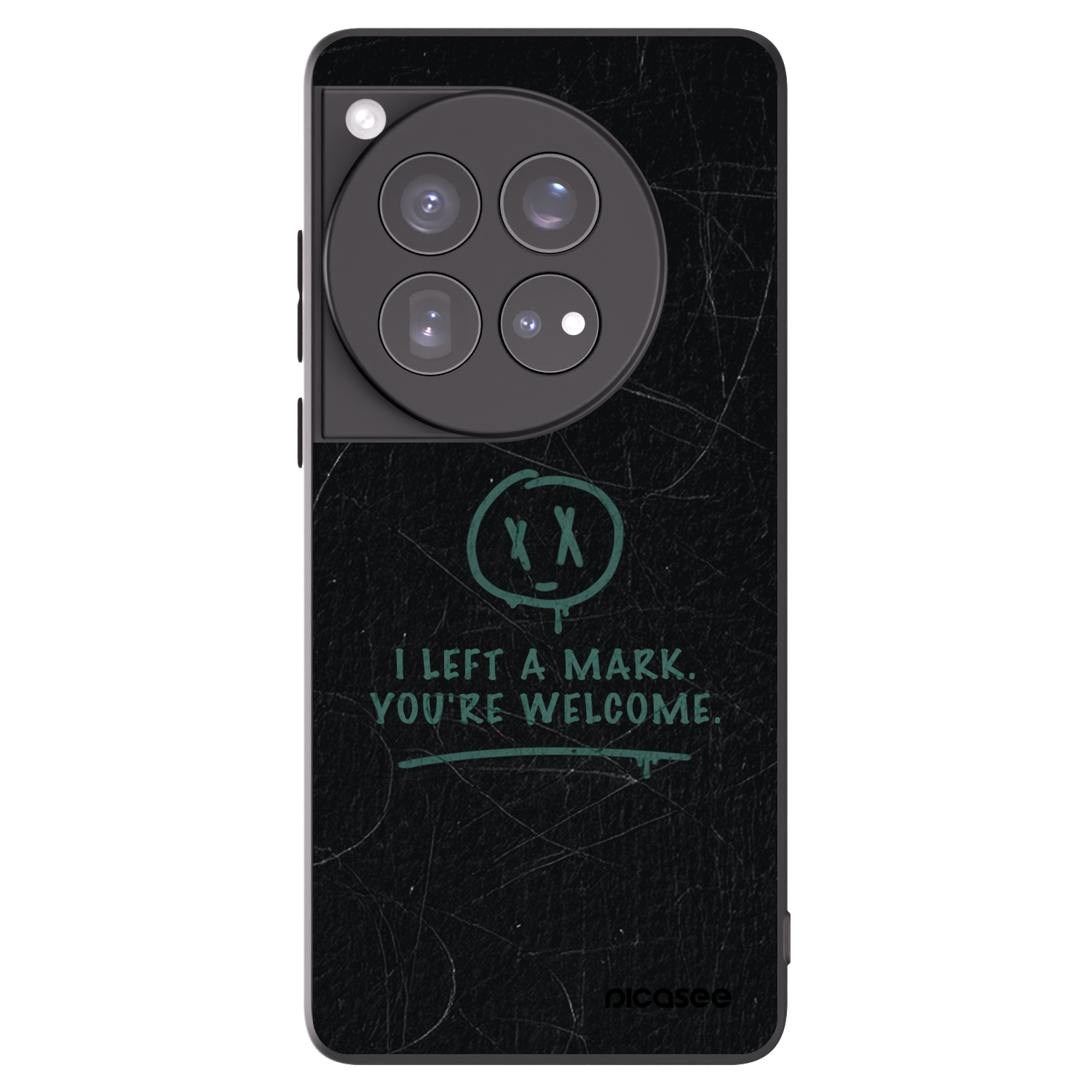 Picasee silikonowe czarne etui na OnePlus 12 5G - LEFT A MARK
