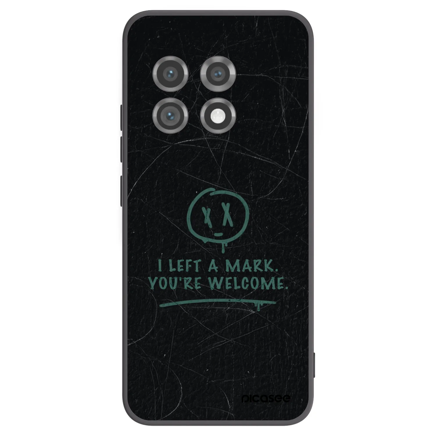 Picasee silikonowe czarne etui na OnePlus 11 5G - LEFT A MARK