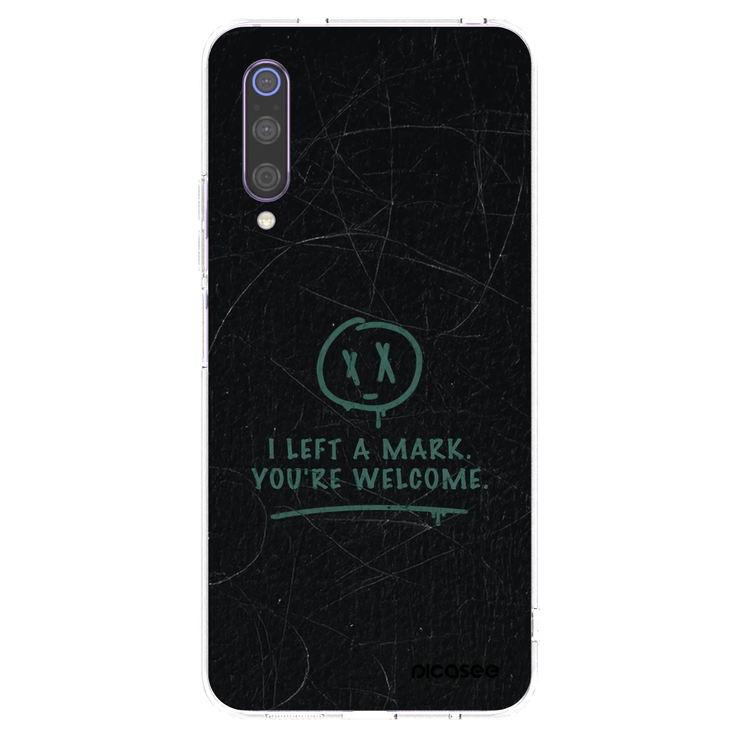 Picasee silikonowe przeźroczyste etui na Xiaomi Mi 9 - LEFT A MARK