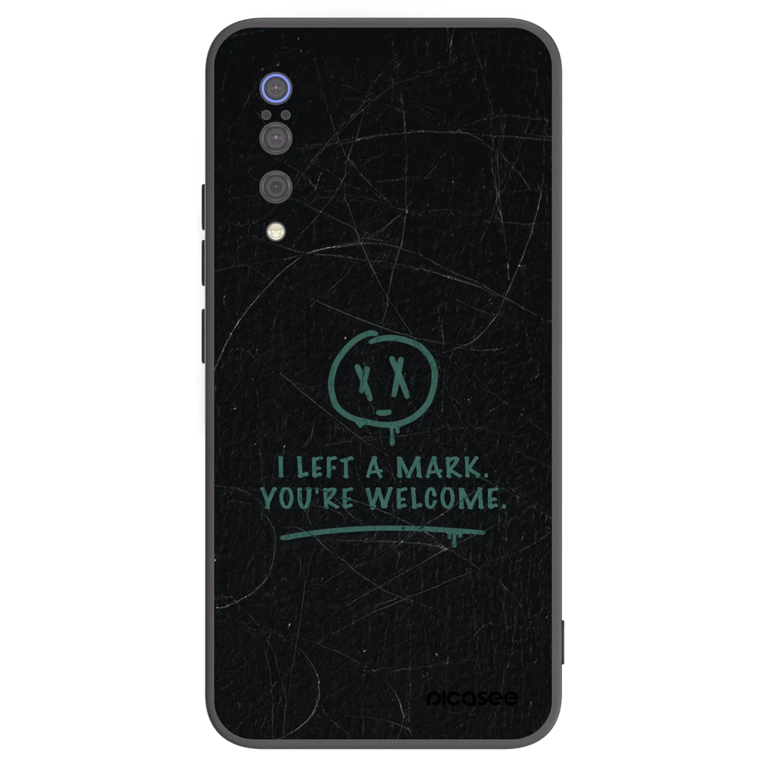 Picasee silikonowe czarne etui na Xiaomi Mi 9 - LEFT A MARK