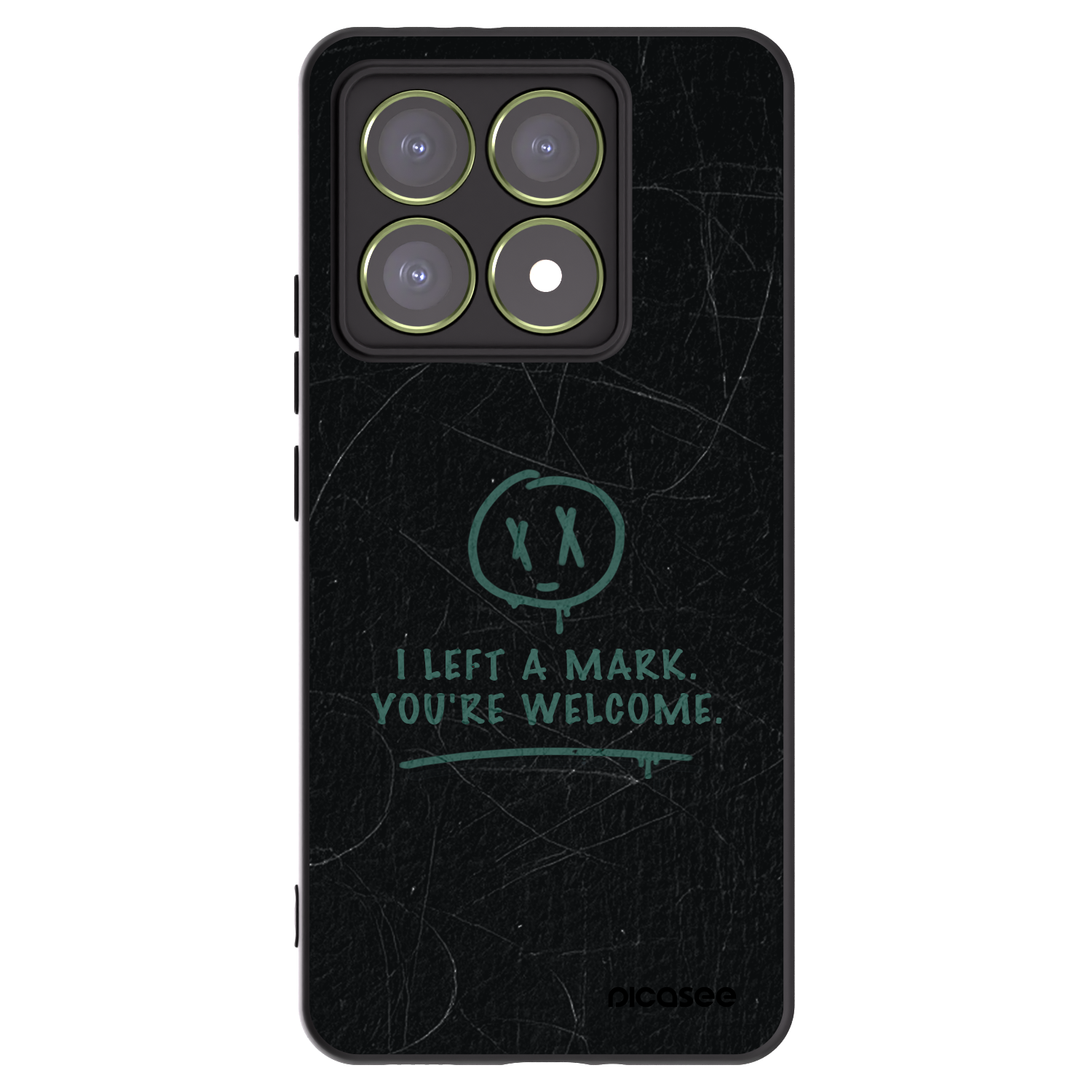 Picasee silikonowe czarne etui na Xiaomi 14T - LEFT A MARK
