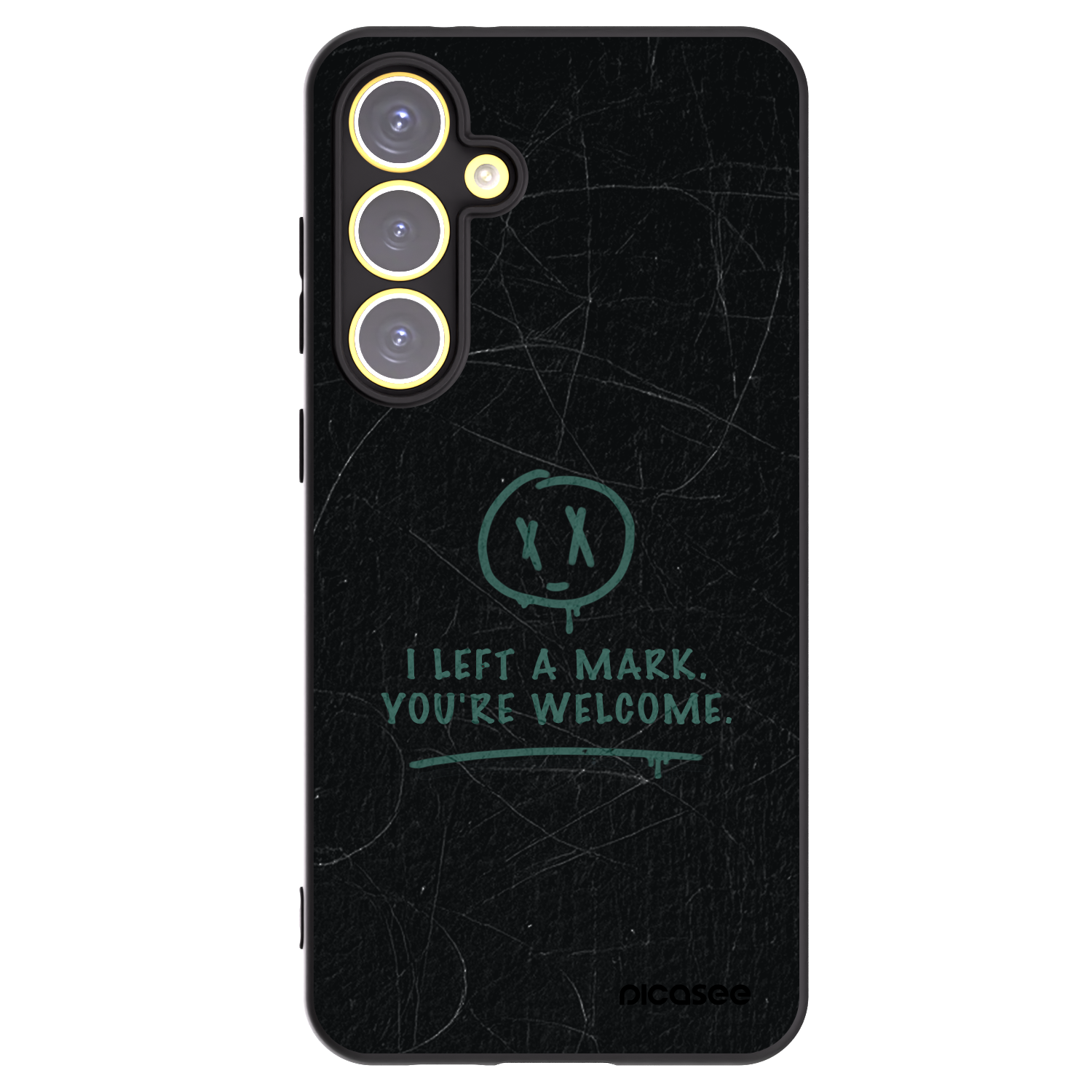 Picasee silikonowe czarne etui na Samsung Galaxy S24 FE S721B - LEFT A MARK