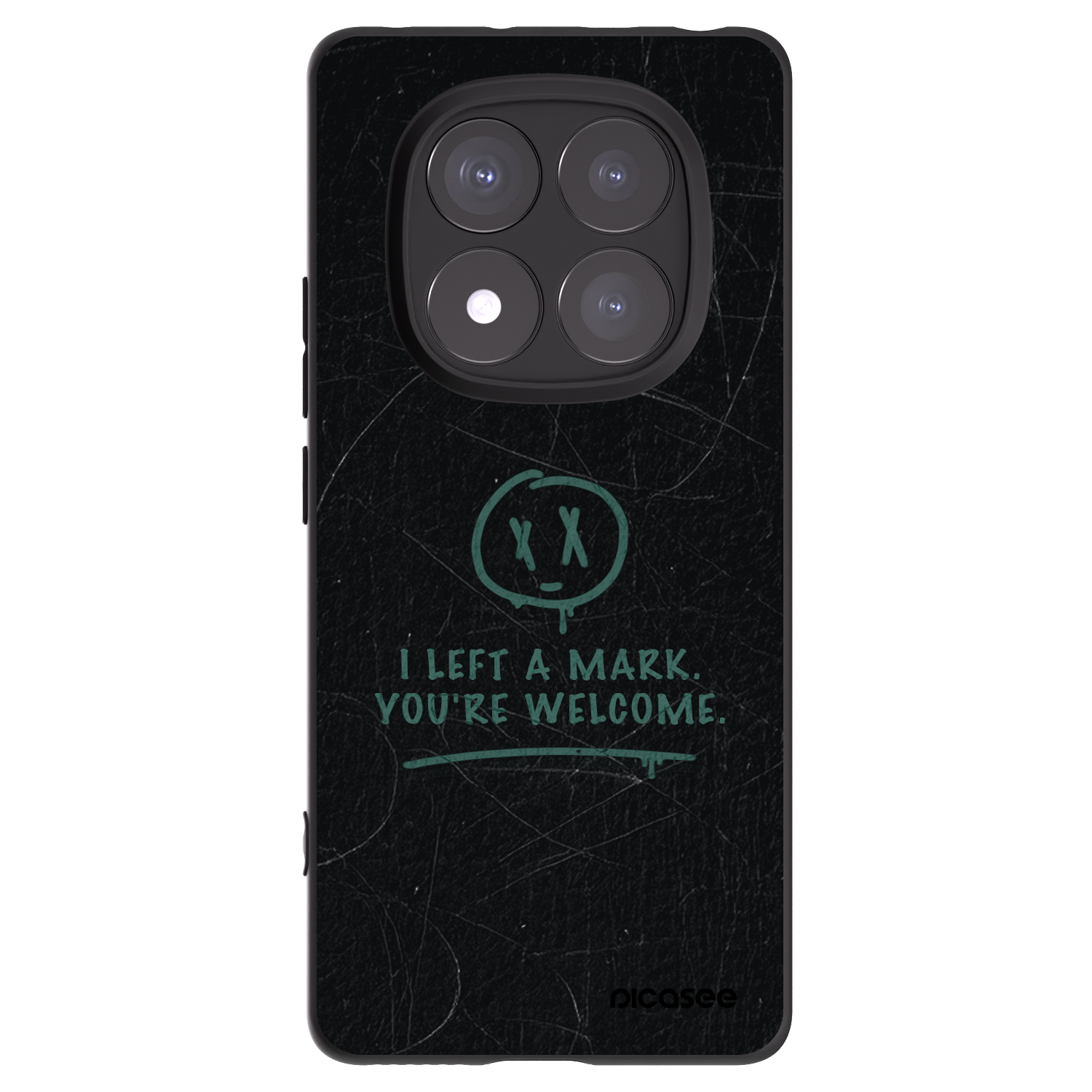 Picasee silikonowe czarne etui na Xiaomi Redmi Note 14 Pro+ 5G - LEFT A MARK