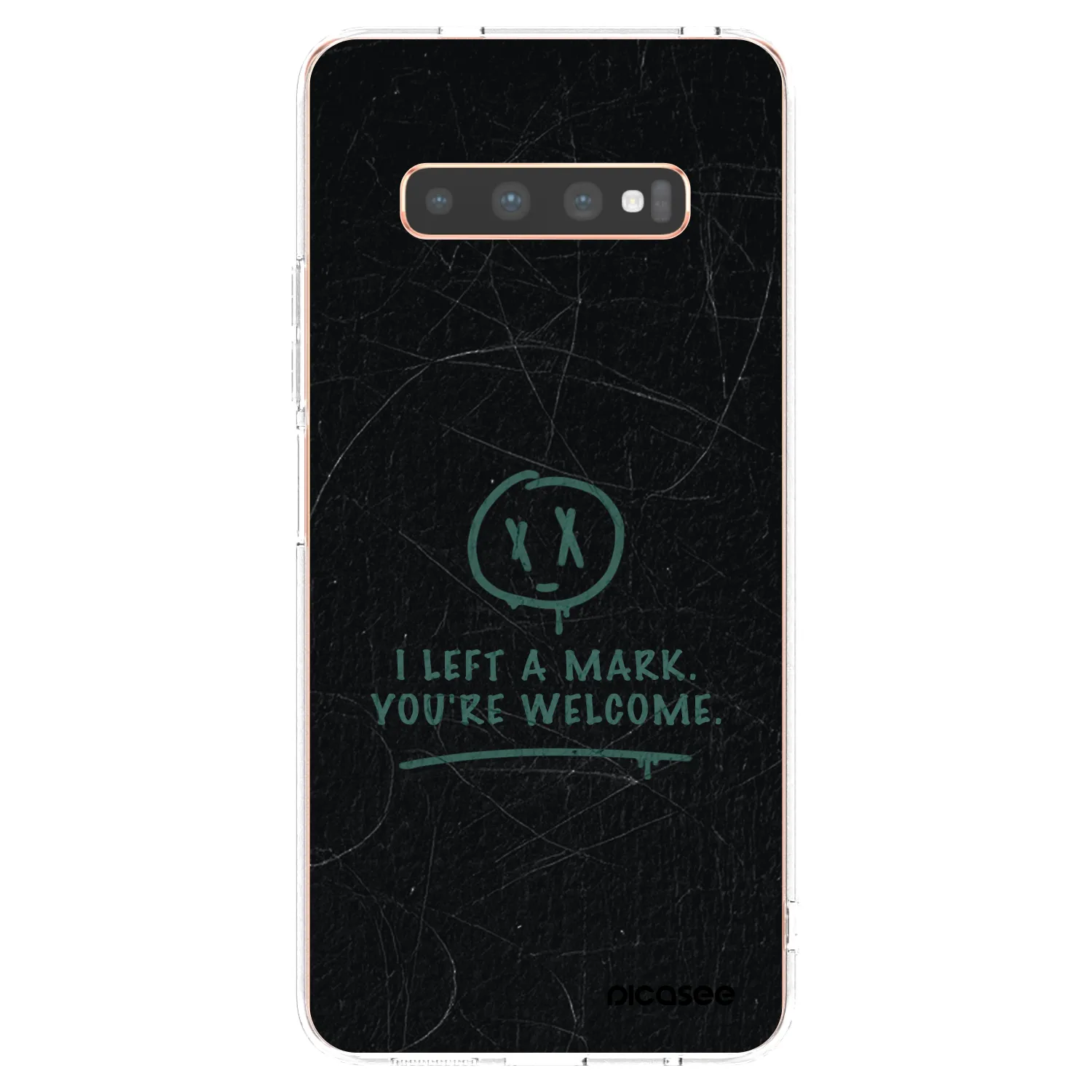 Picasee silikonowe przeźroczyste etui na Samsung Galaxy S10 Plus G975 - LEFT A MARK