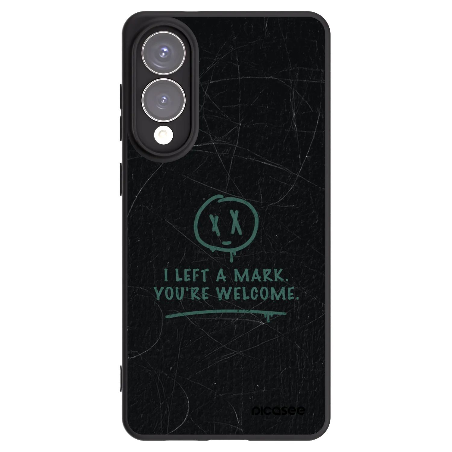 Picasee silikonowe czarne etui na Samsung Galaxy S25 Edge 5G - LEFT A MARK