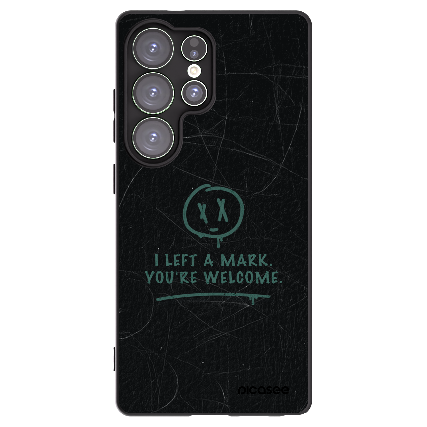 Picasee silikonowe czarne etui na Samsung Galaxy S25 Ultra 5G - LEFT A MARK