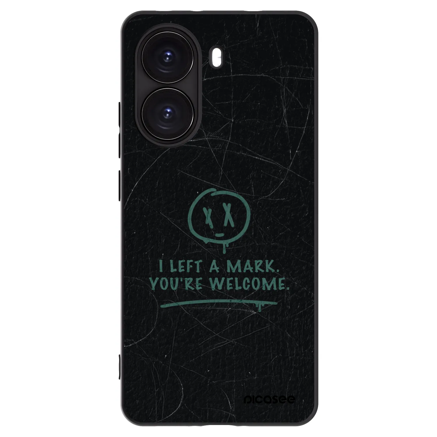 Picasee silikonowe czarne etui na Xiaomi Poco X7 Pro 5G - LEFT A MARK