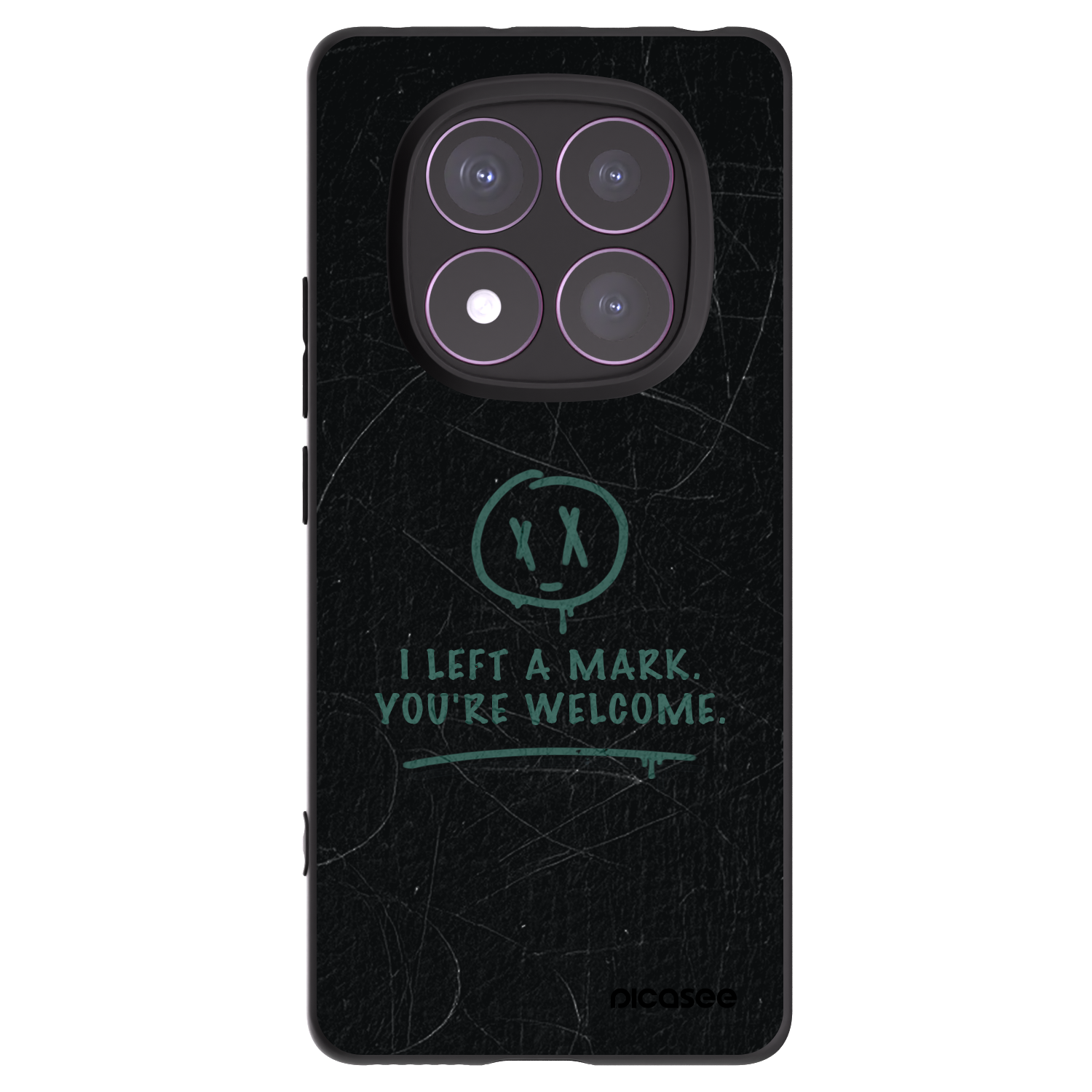 Picasee silikonowe czarne etui na Xiaomi Redmi Note 14 Pro 4G - LEFT A MARK