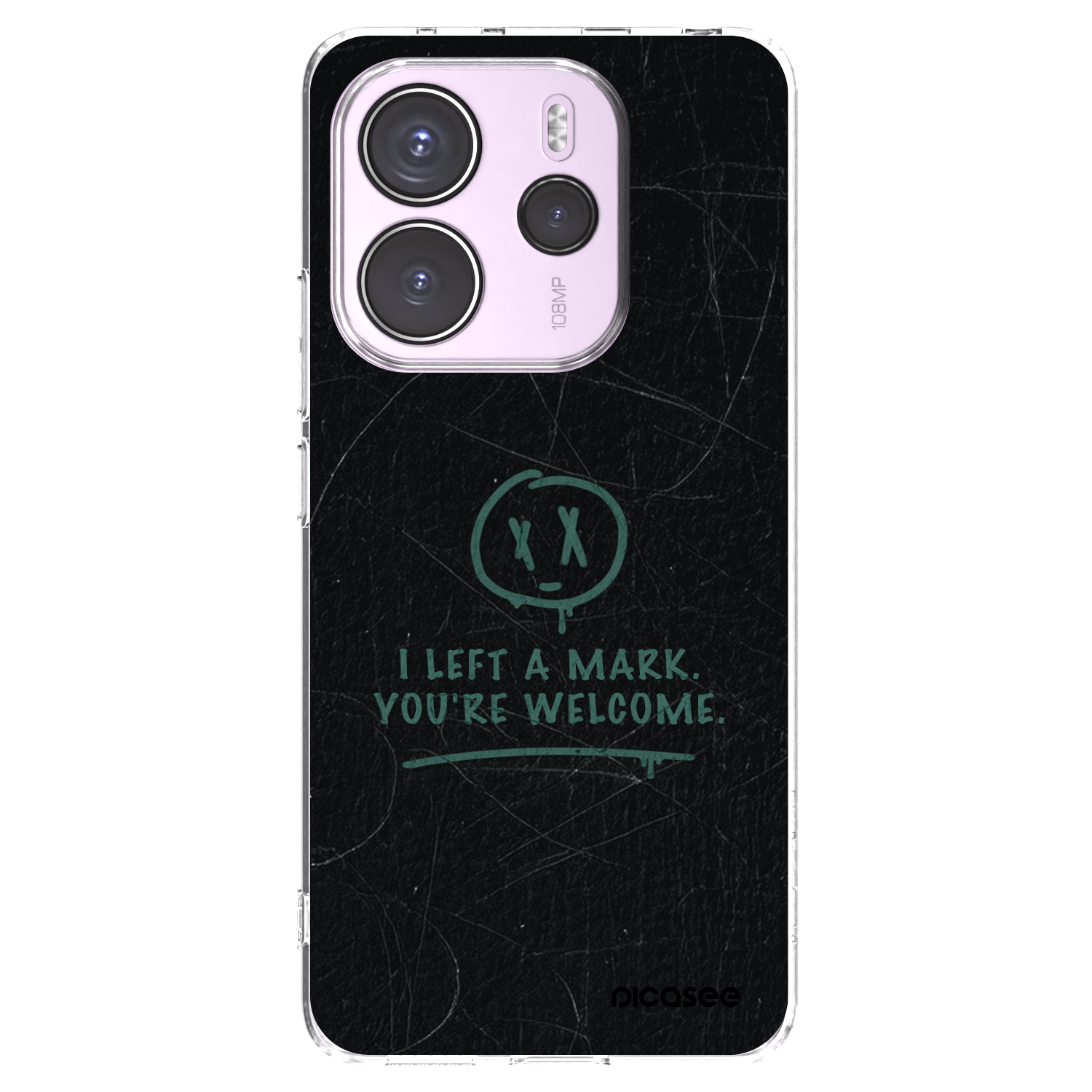 Picasee silikonowe przeźroczyste etui na Xiaomi Redmi Note 14 4G - LEFT A MARK