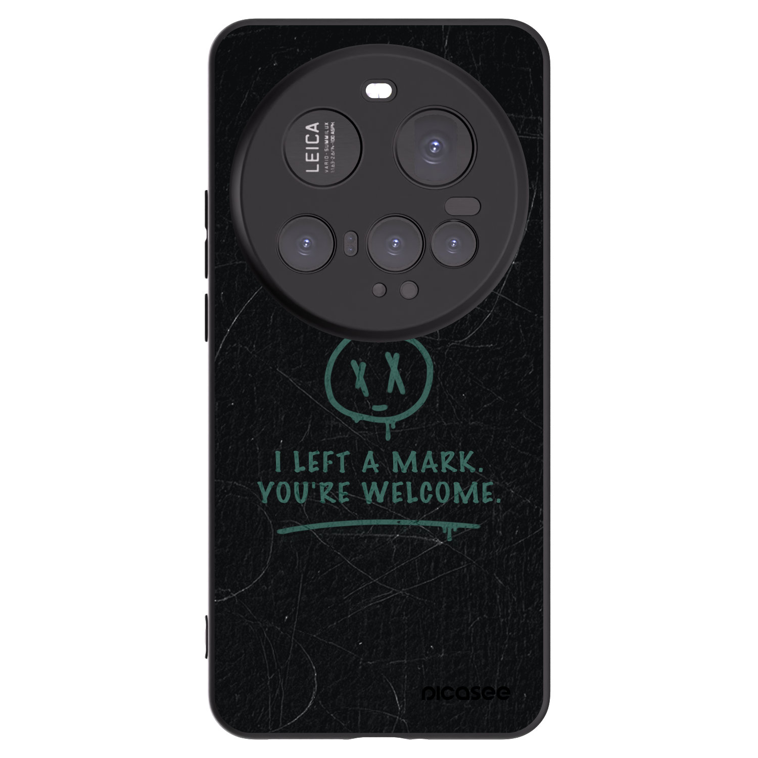Picasee silikonowe czarne etui na Xiaomi 15 Ultra - LEFT A MARK
