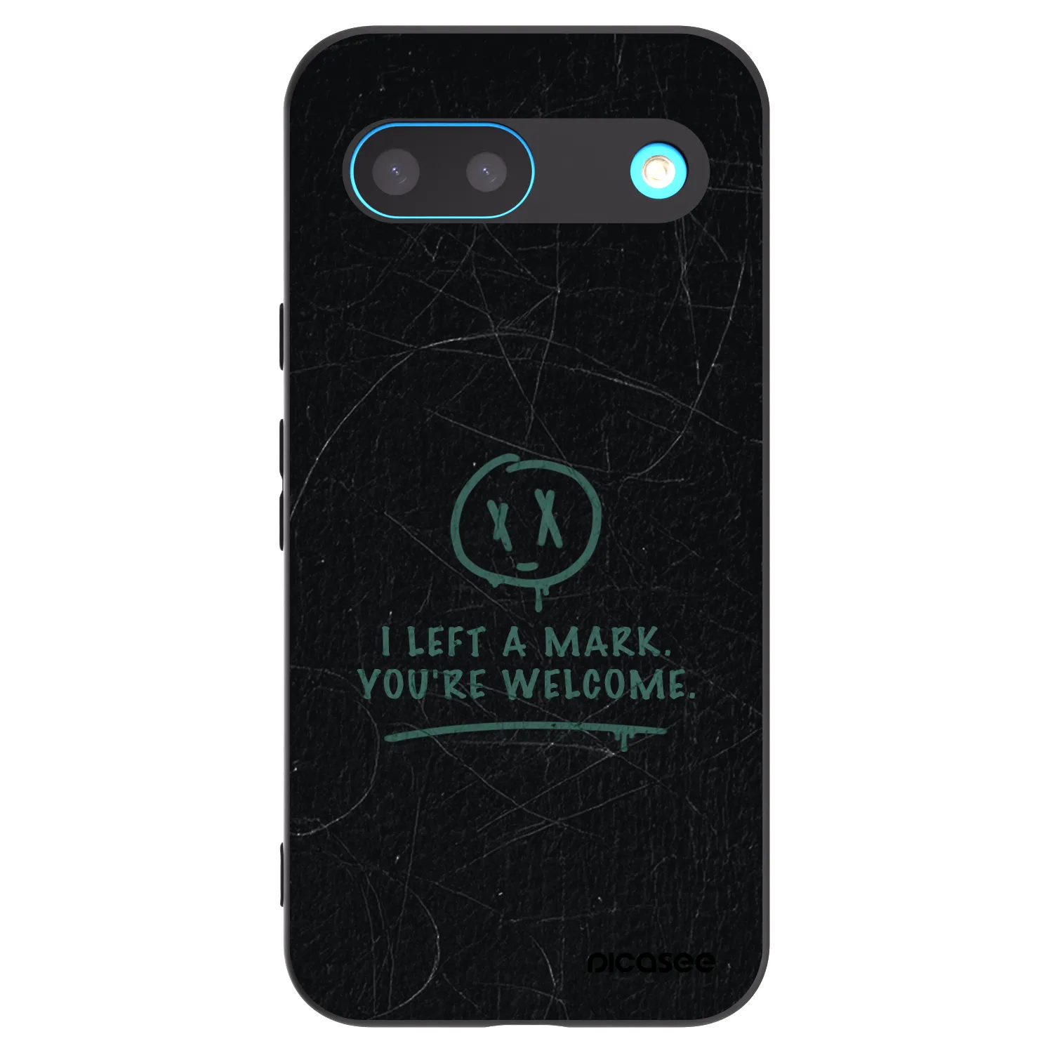Picasee silikonowe czarne etui na Google Pixel 8 - LEFT A MARK