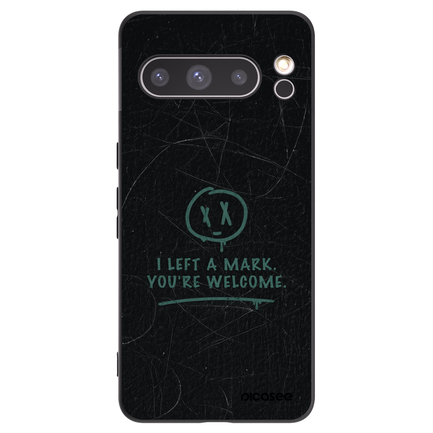 Picasee silikonowe czarne etui na Google Pixel 8 Pro - LEFT A MARK