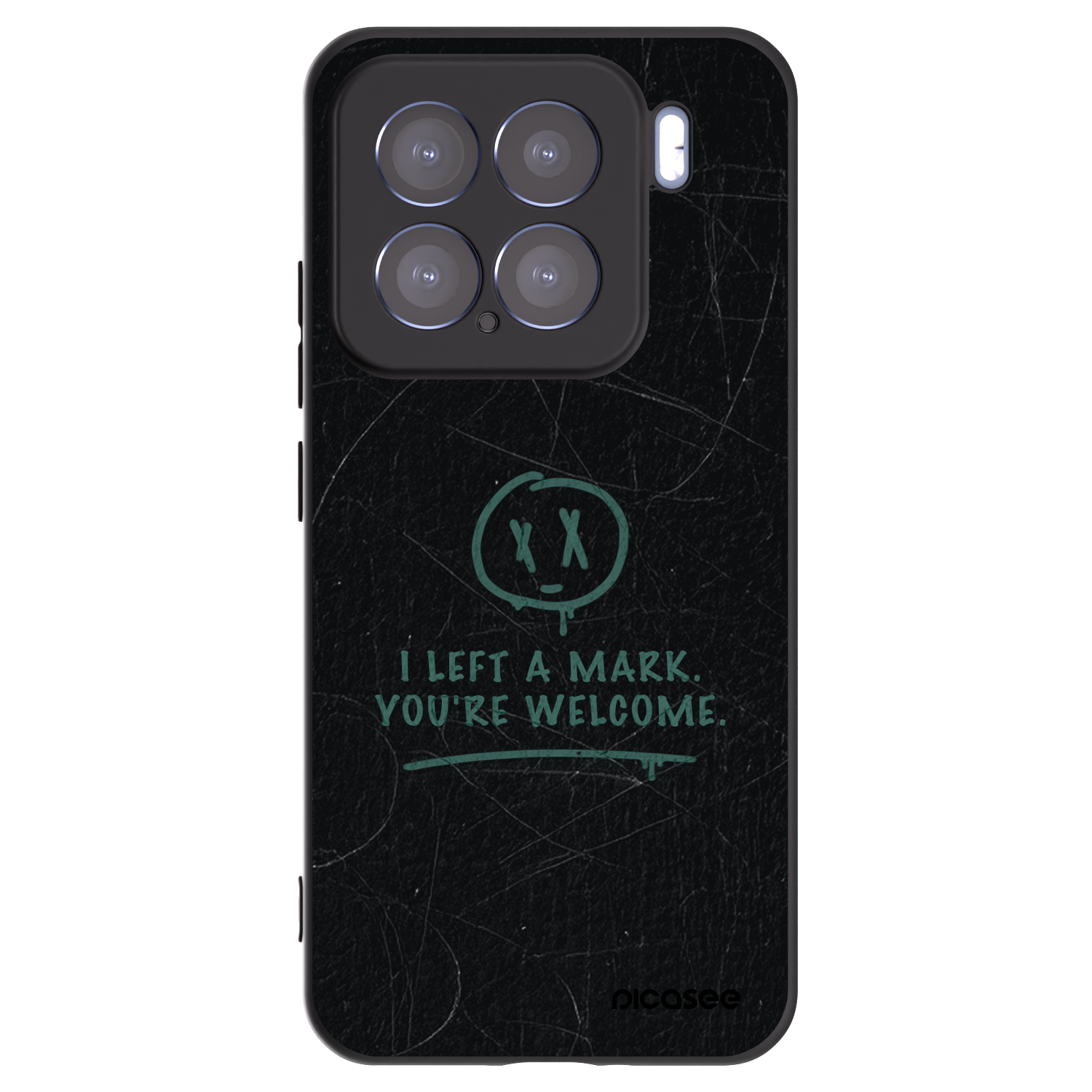 Picasee silikonowe czarne etui na Xiaomi 15 - LEFT A MARK