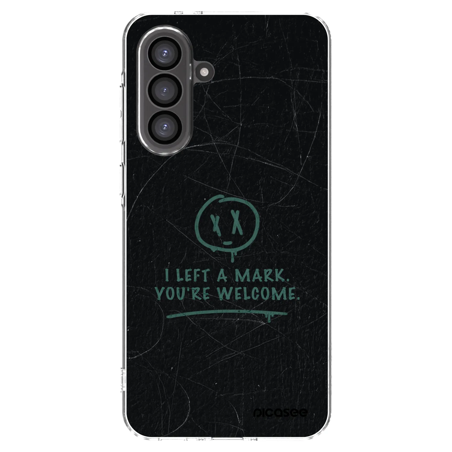 Picasee silikonowe przeźroczyste etui na Samsung Galaxy A56 5G A566B - LEFT A MARK