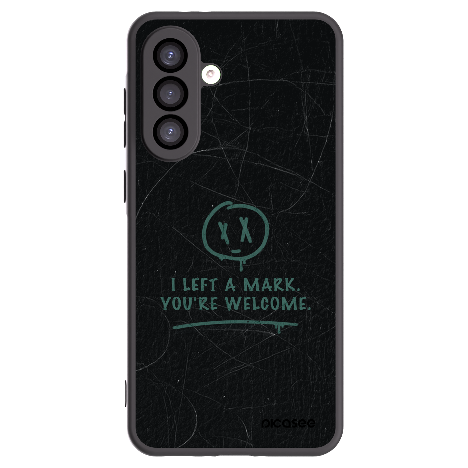 Picasee silikonowe czarne etui na Samsung Galaxy A26 5G A266B - LEFT A MARK