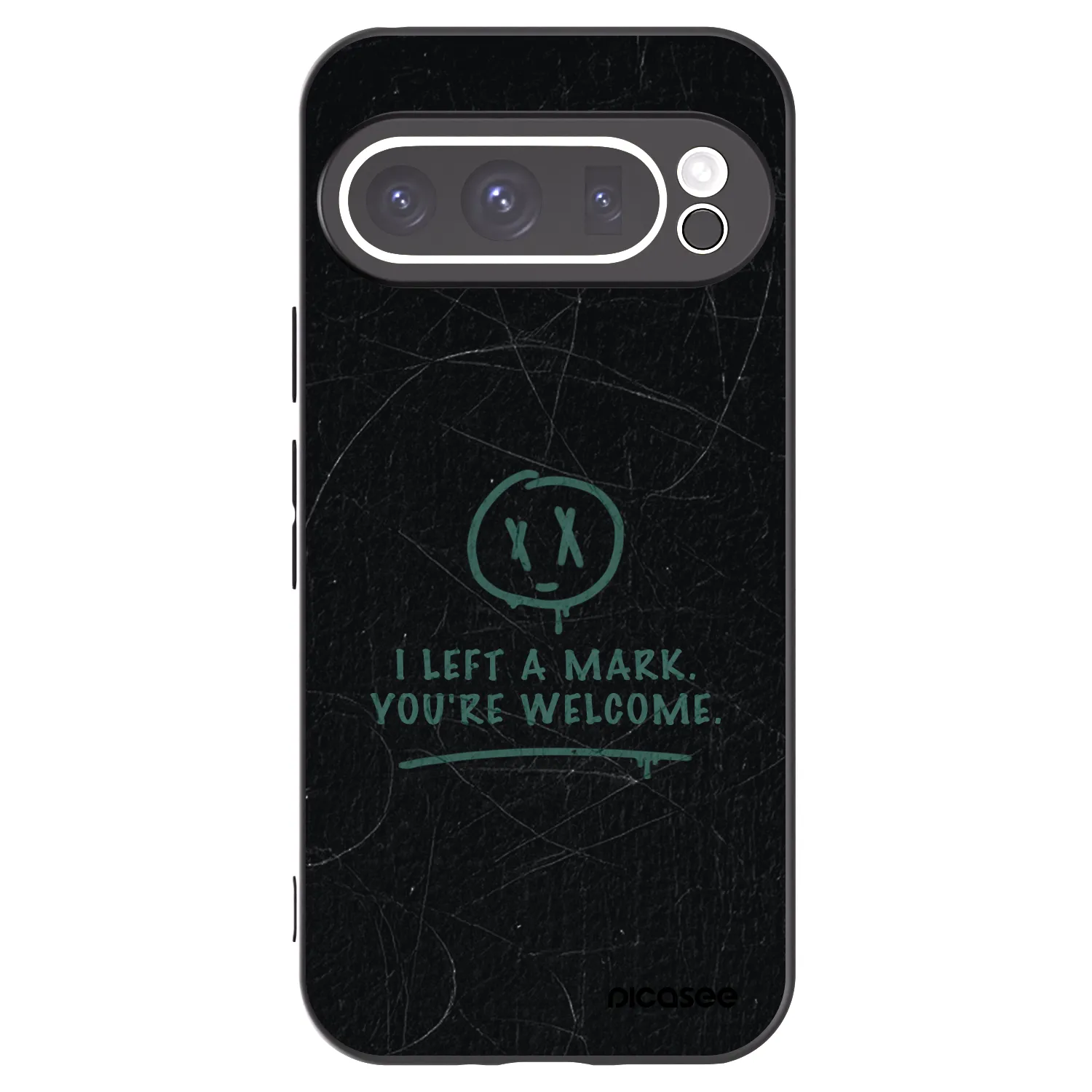 Picasee silikonowe czarne etui na Google Pixel 9 Pro - LEFT A MARK