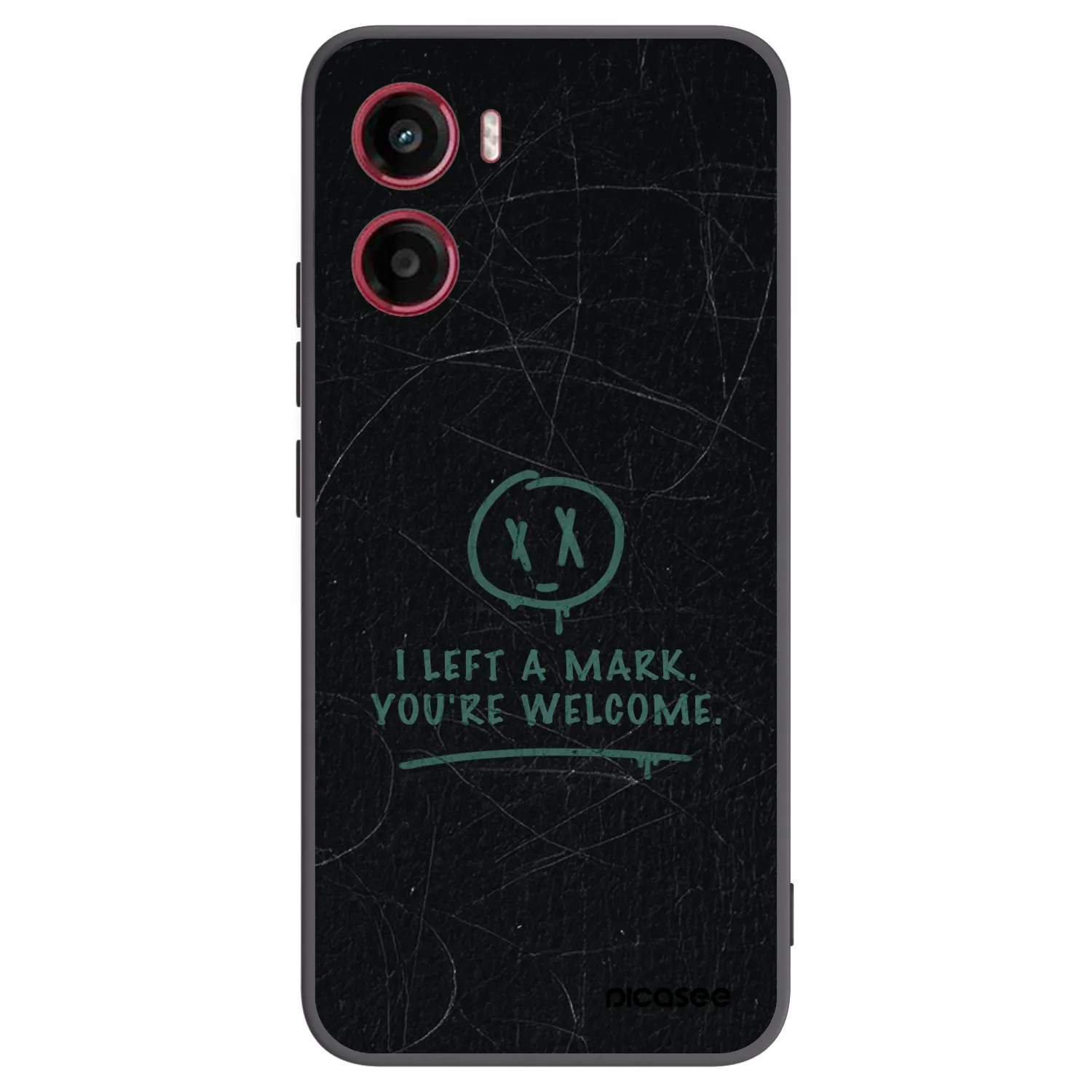 Picasee silikonowe czarne etui na Motorola Moto G05 - LEFT A MARK