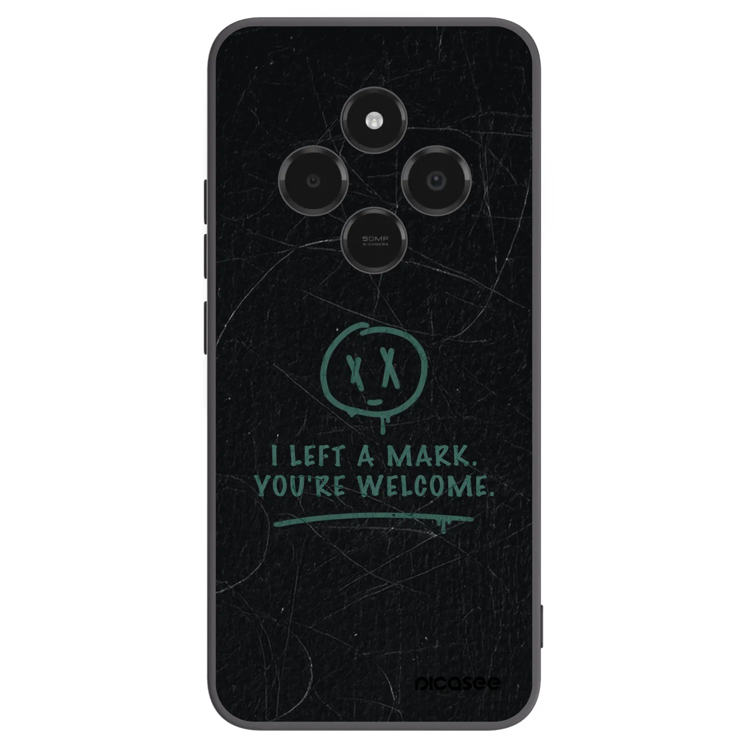 Picasee silikonowe czarne etui na Xiaomi Poco C75 - LEFT A MARK