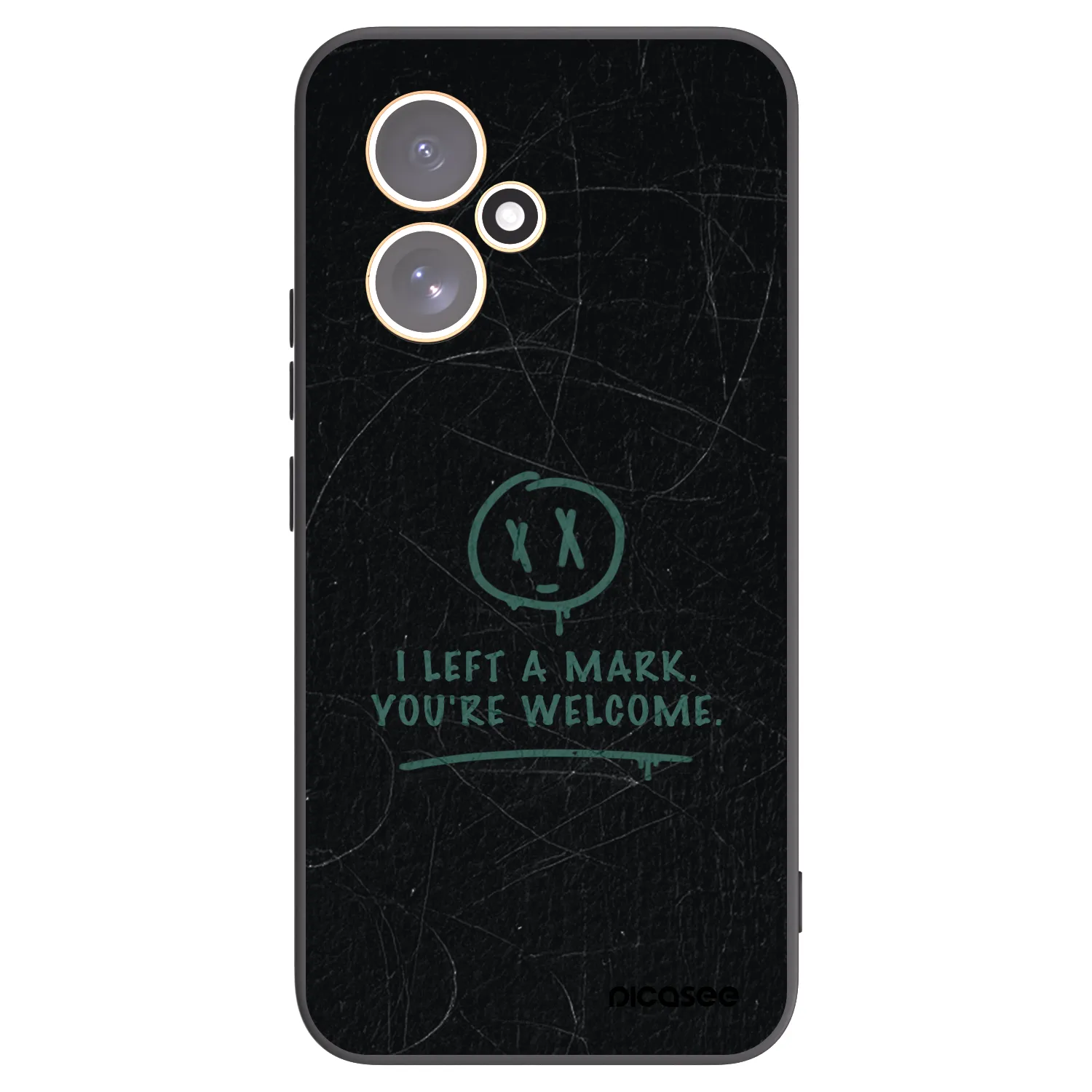 Picasee silikonowe czarne etui na Honor 400 5G - LEFT A MARK
