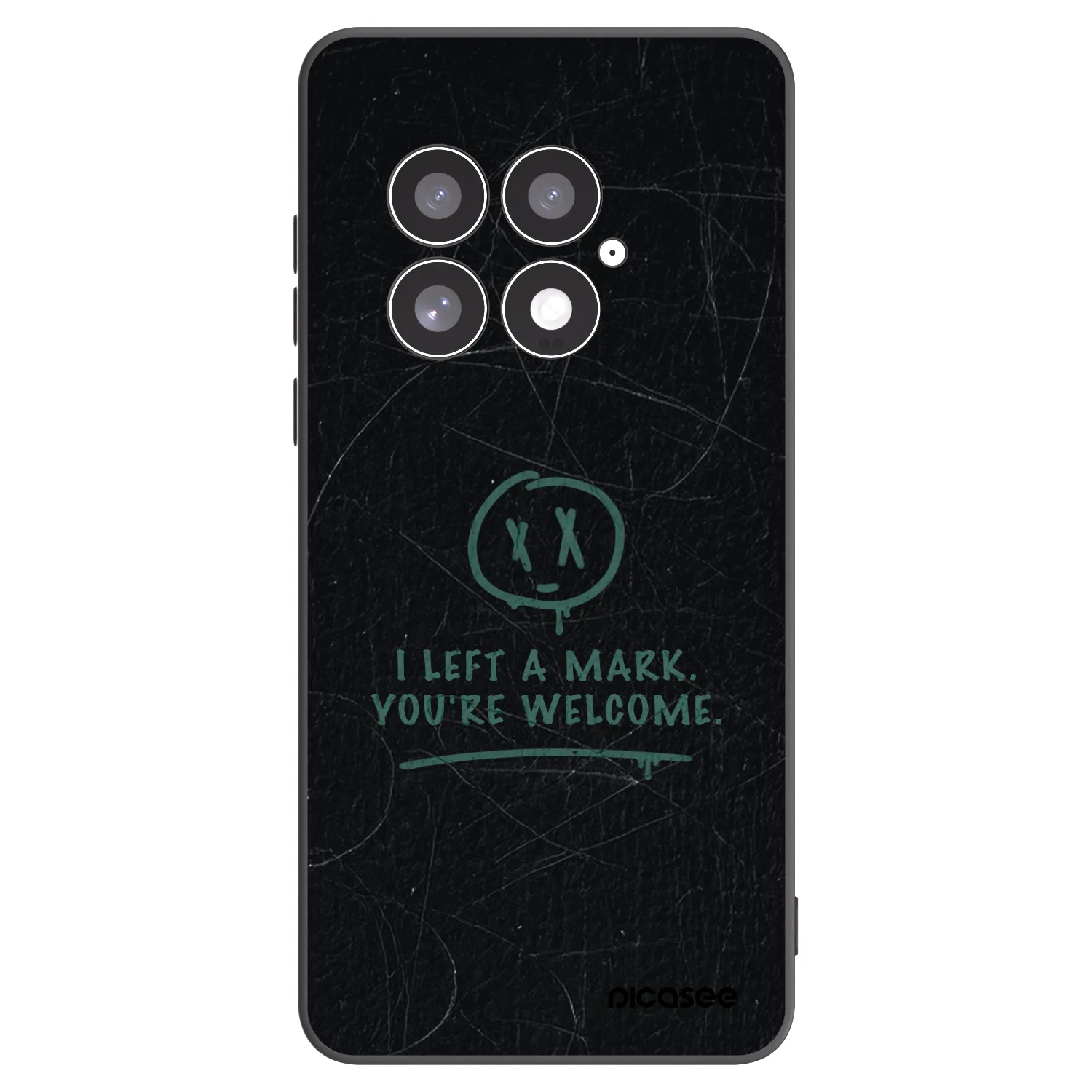 Picasee silikonowe czarne etui na OnePlus 13 5G - LEFT A MARK