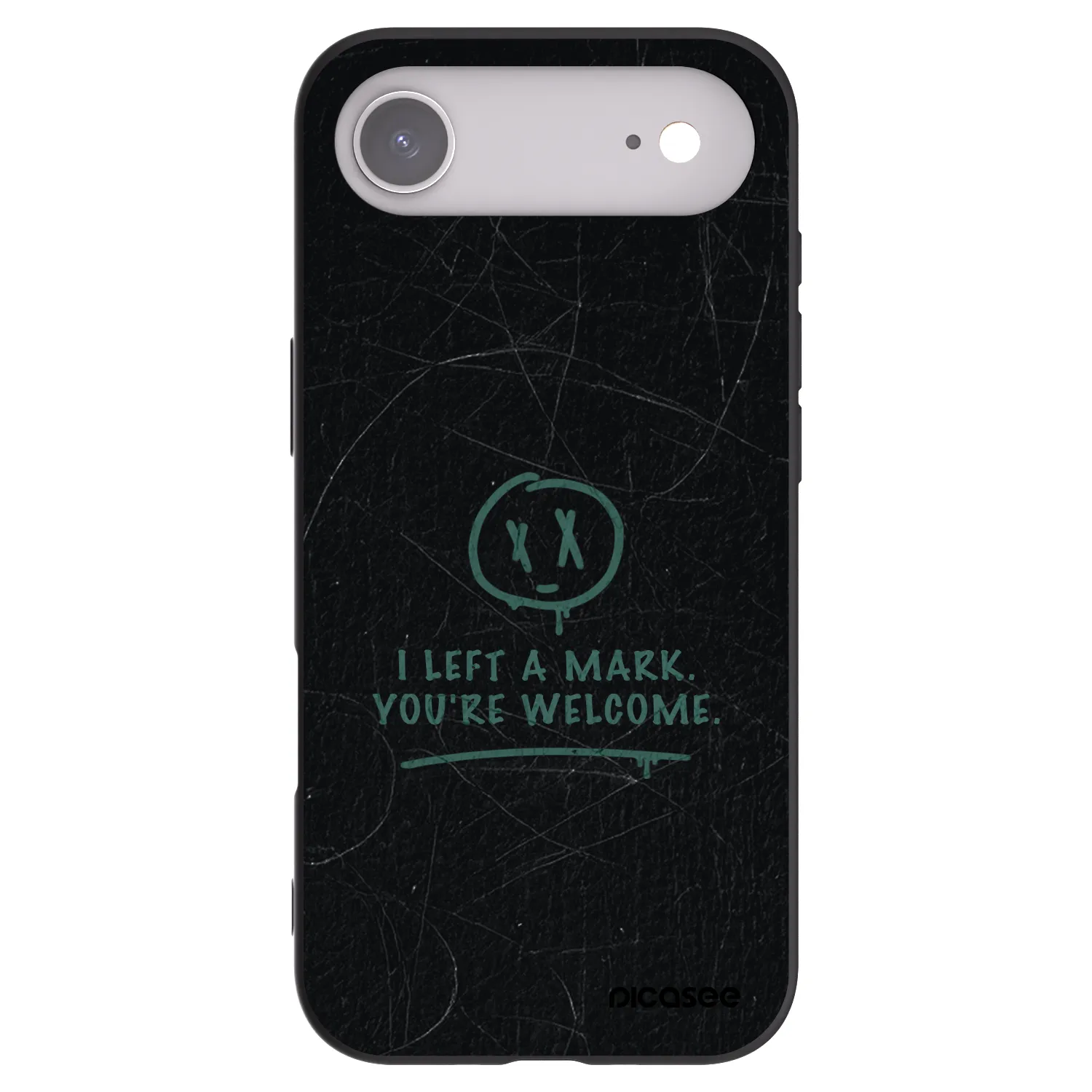 Picasee silikonowe czarne etui na Apple iPhone Air - LEFT A MARK