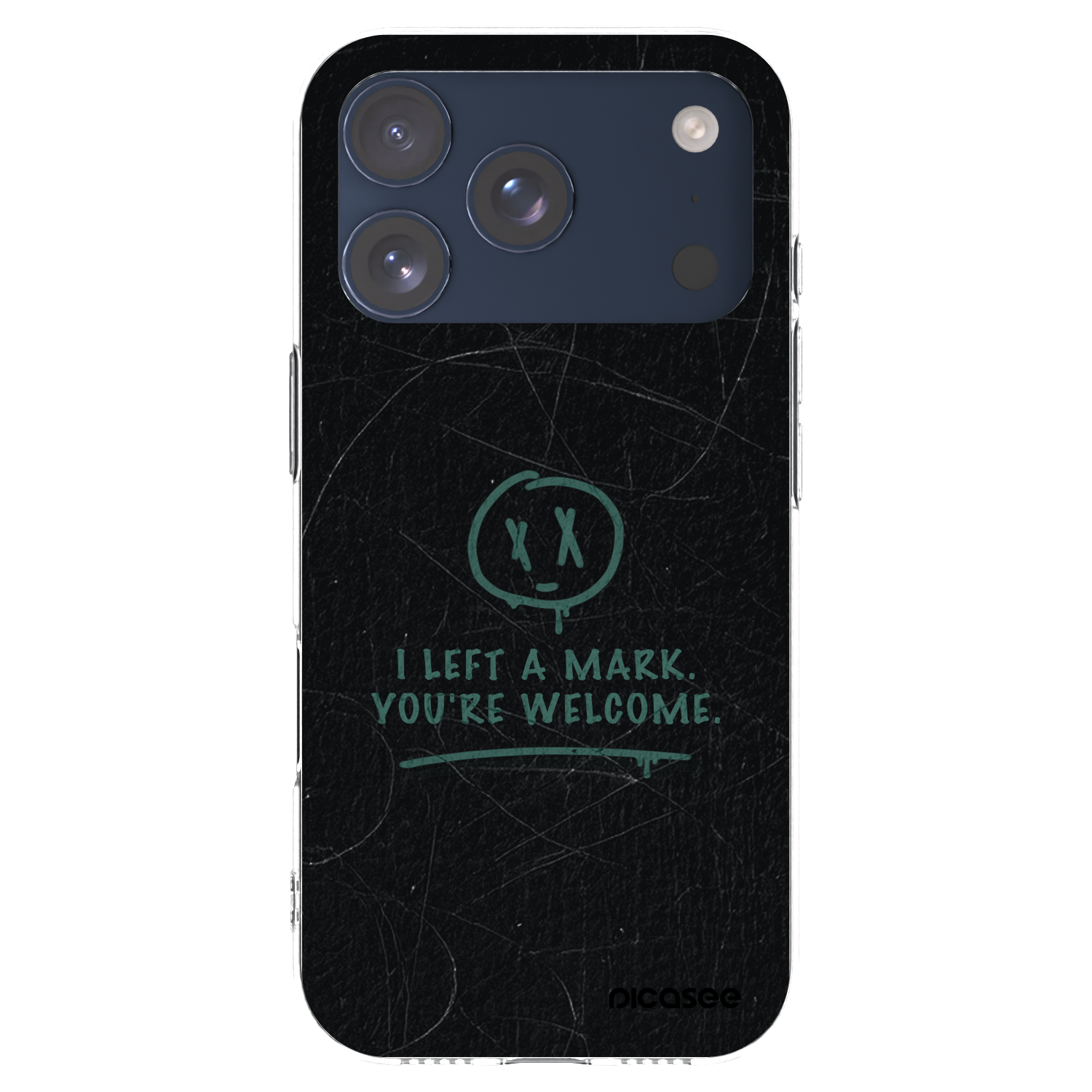 Picasee silikonowe przeźroczyste etui na Apple iPhone 17 Pro - LEFT A MARK