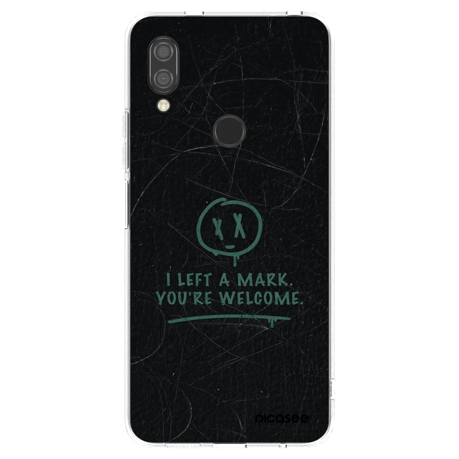Picasee silikonowe przeźroczyste etui na Xiaomi Redmi 7 - LEFT A MARK