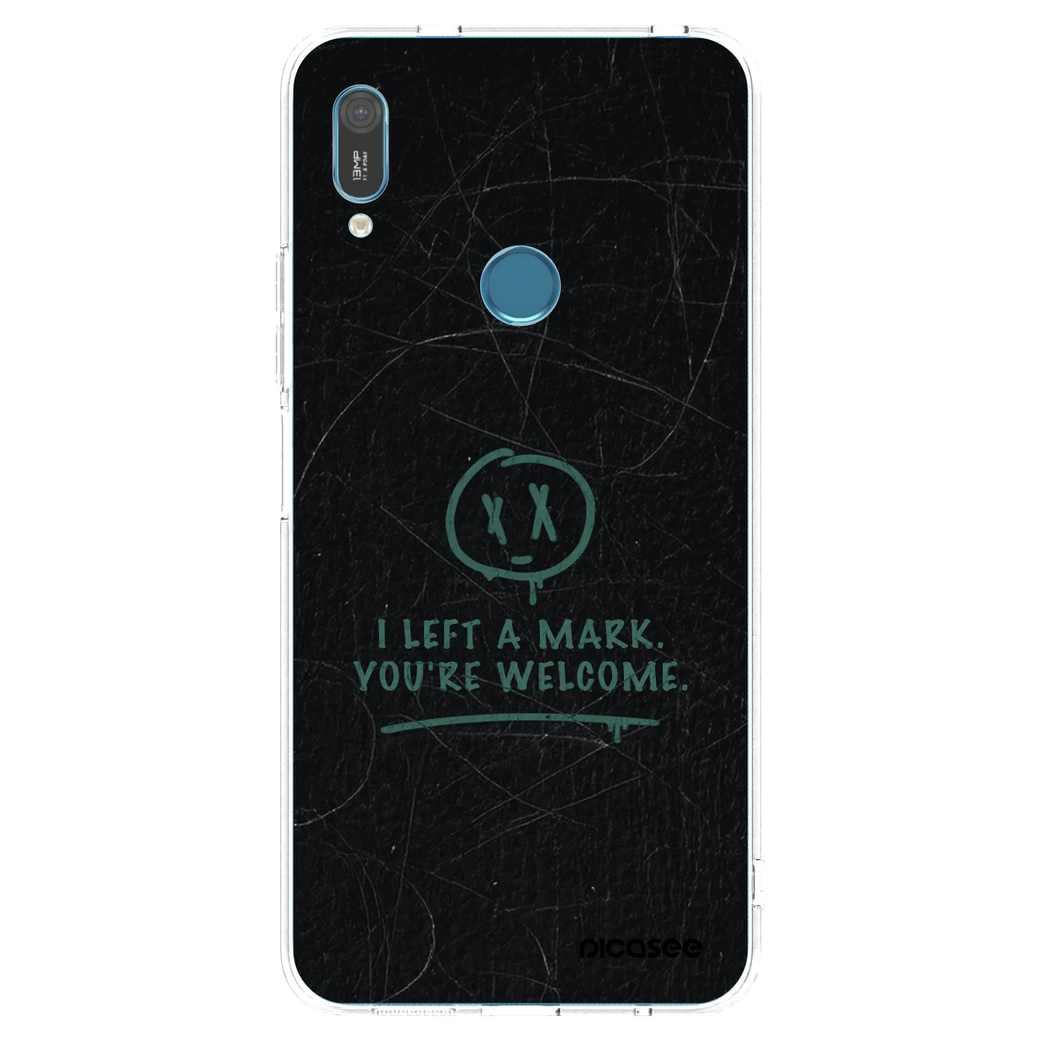 Picasee silikonowe przeźroczyste etui na Huawei Y6 2019 - LEFT A MARK