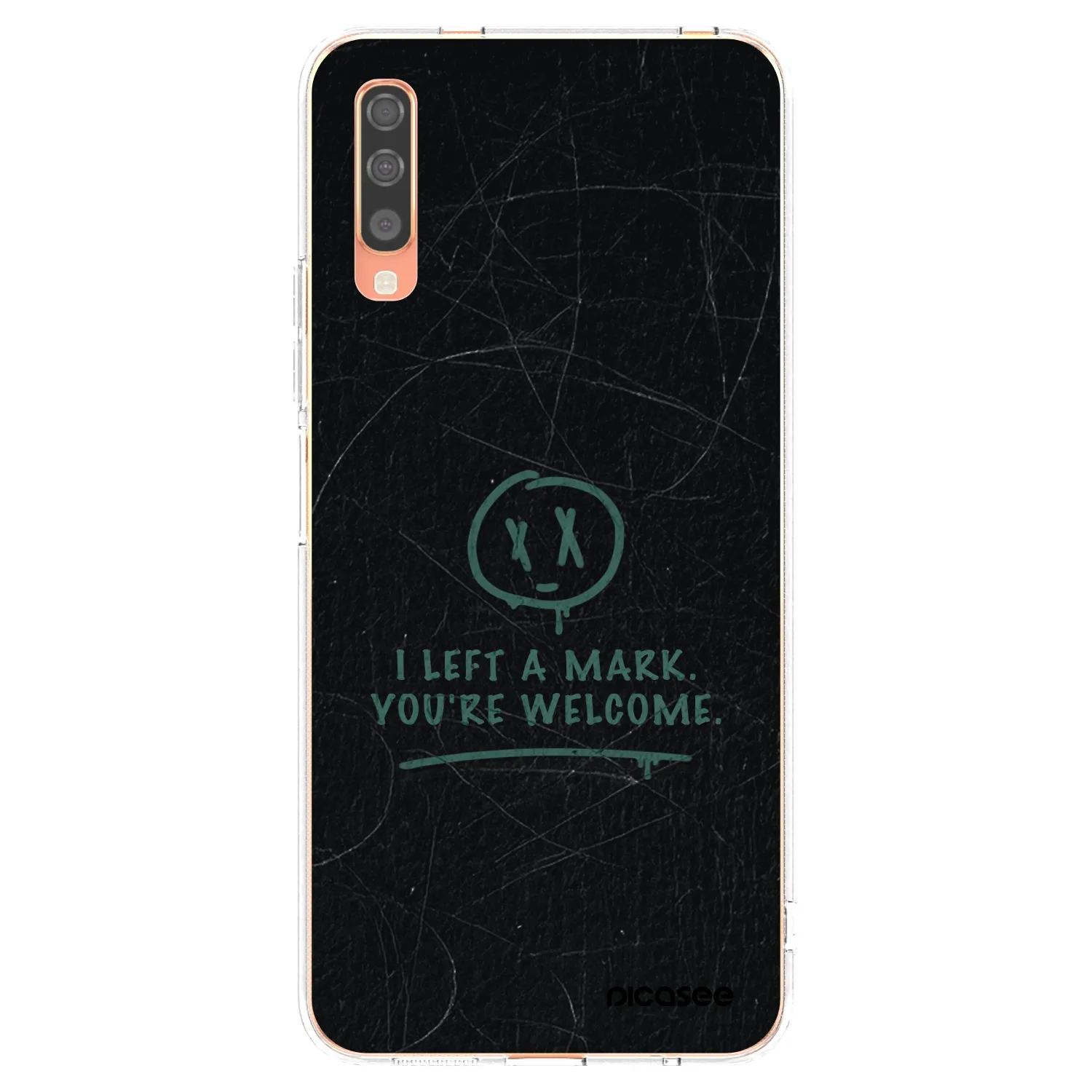 Picasee silikonowe przeźroczyste etui na Samsung Galaxy A70 A705F - LEFT A MARK