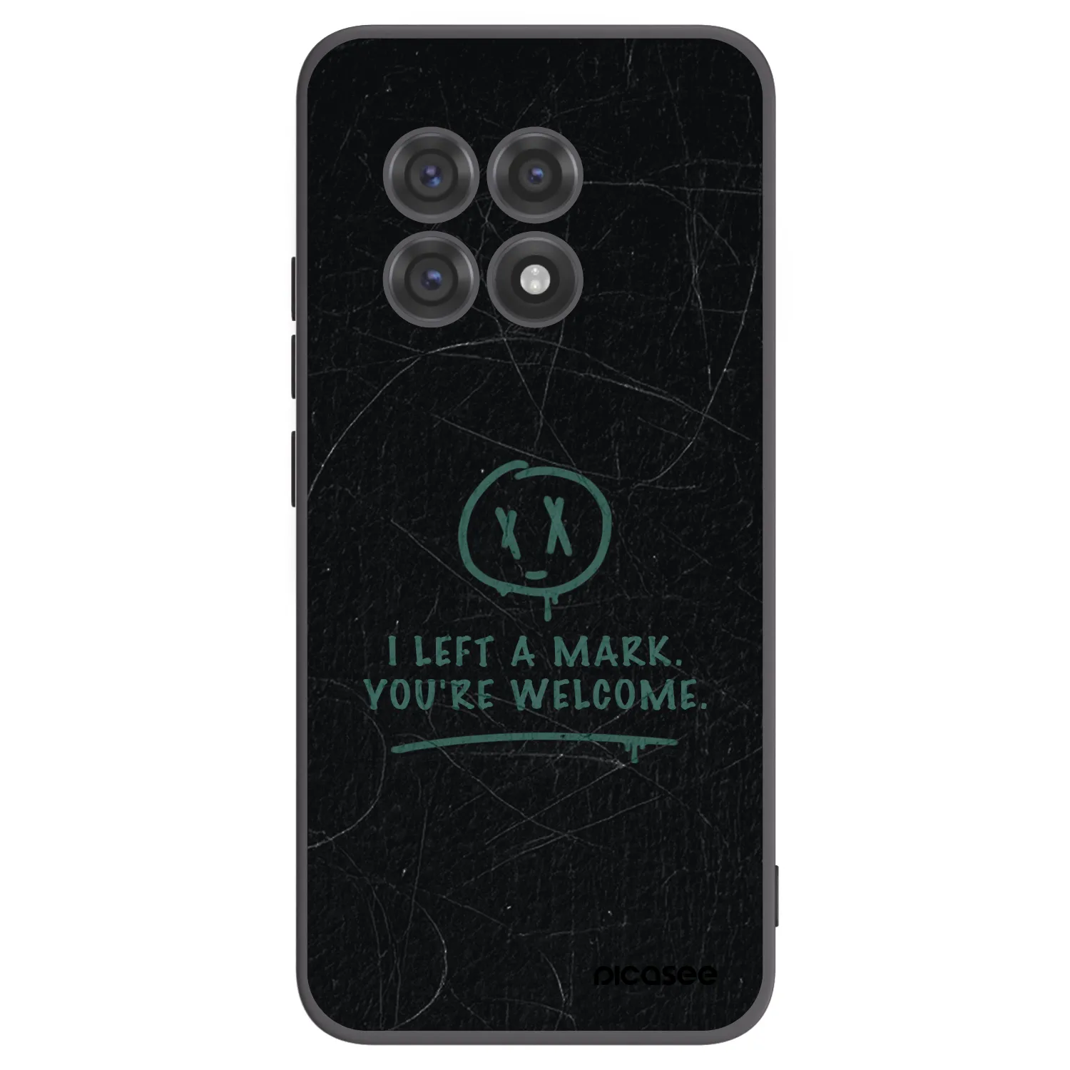 Picasee silikonowe czarne etui na OnePlus 13R 5G - LEFT A MARK
