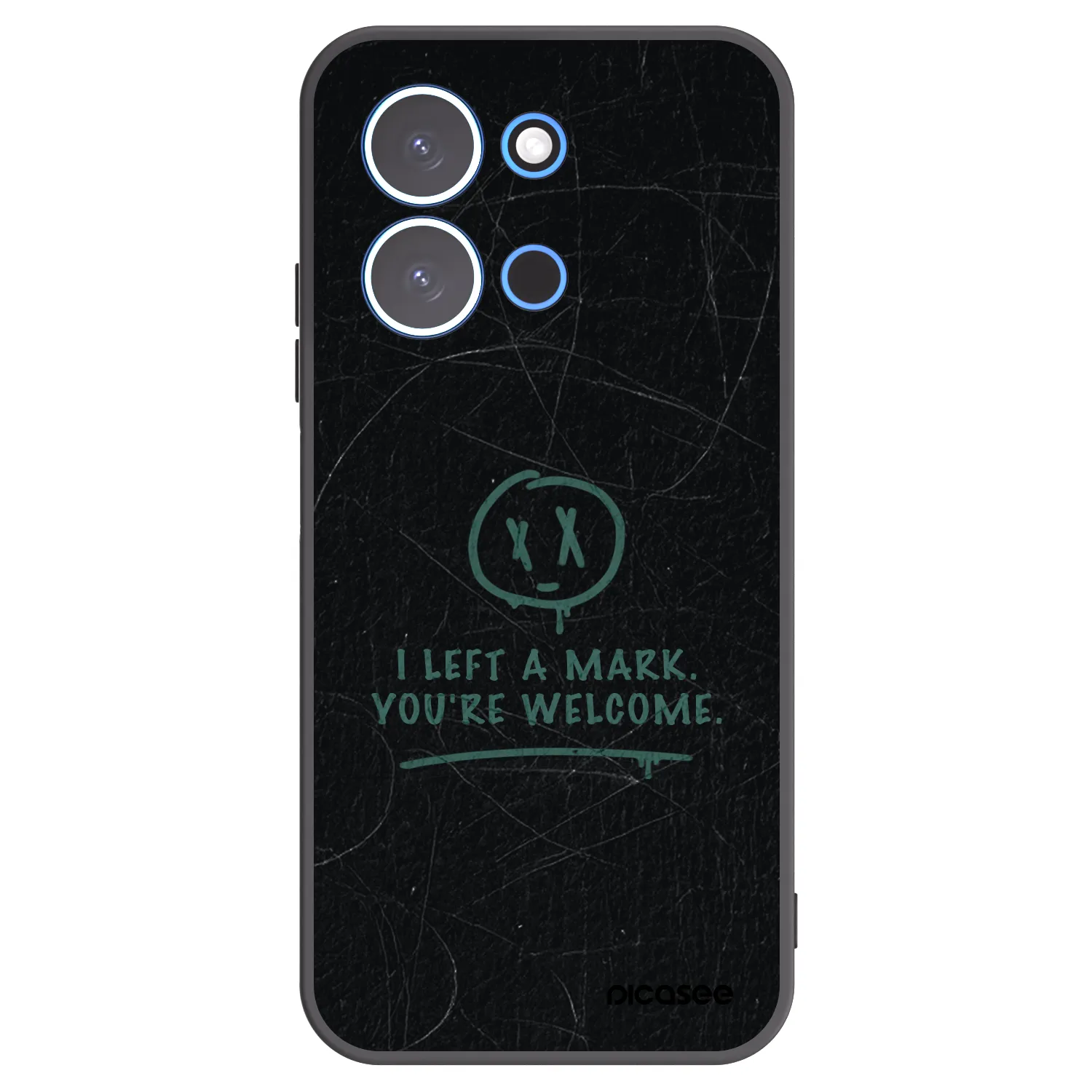 Picasee silikonowe czarne etui na Xiaomi Redmi 15C 4G - LEFT A MARK