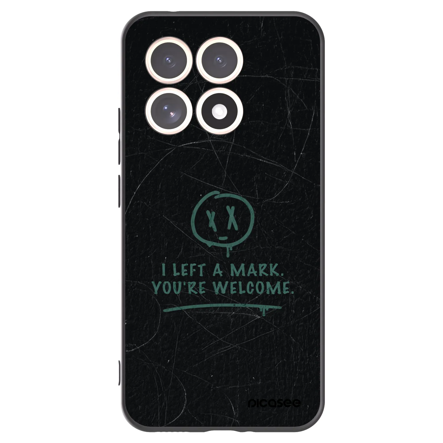Picasee silikonowe czarne etui na Xiaomi 15T - LEFT A MARK