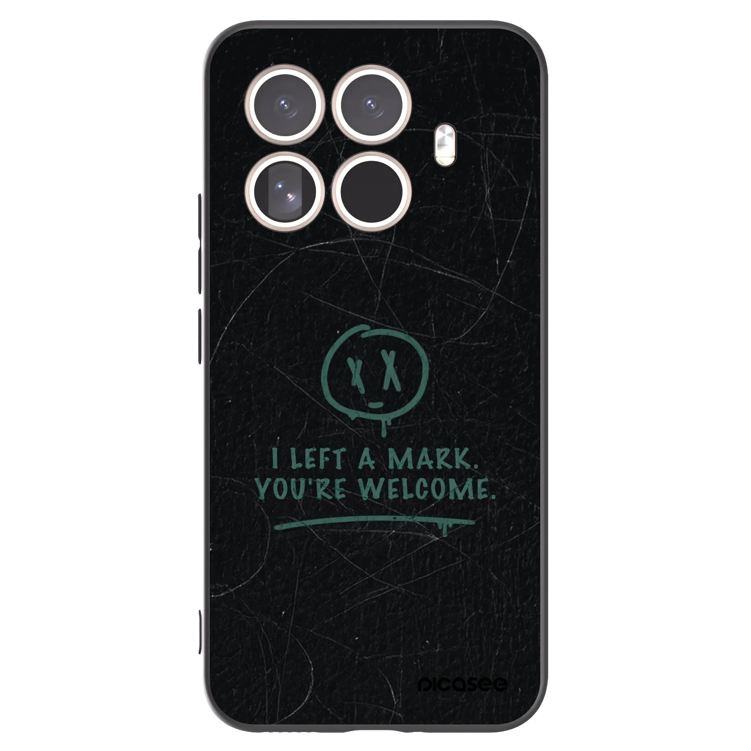 Picasee silikonowe czarne etui na Xiaomi 15T Pro - LEFT A MARK