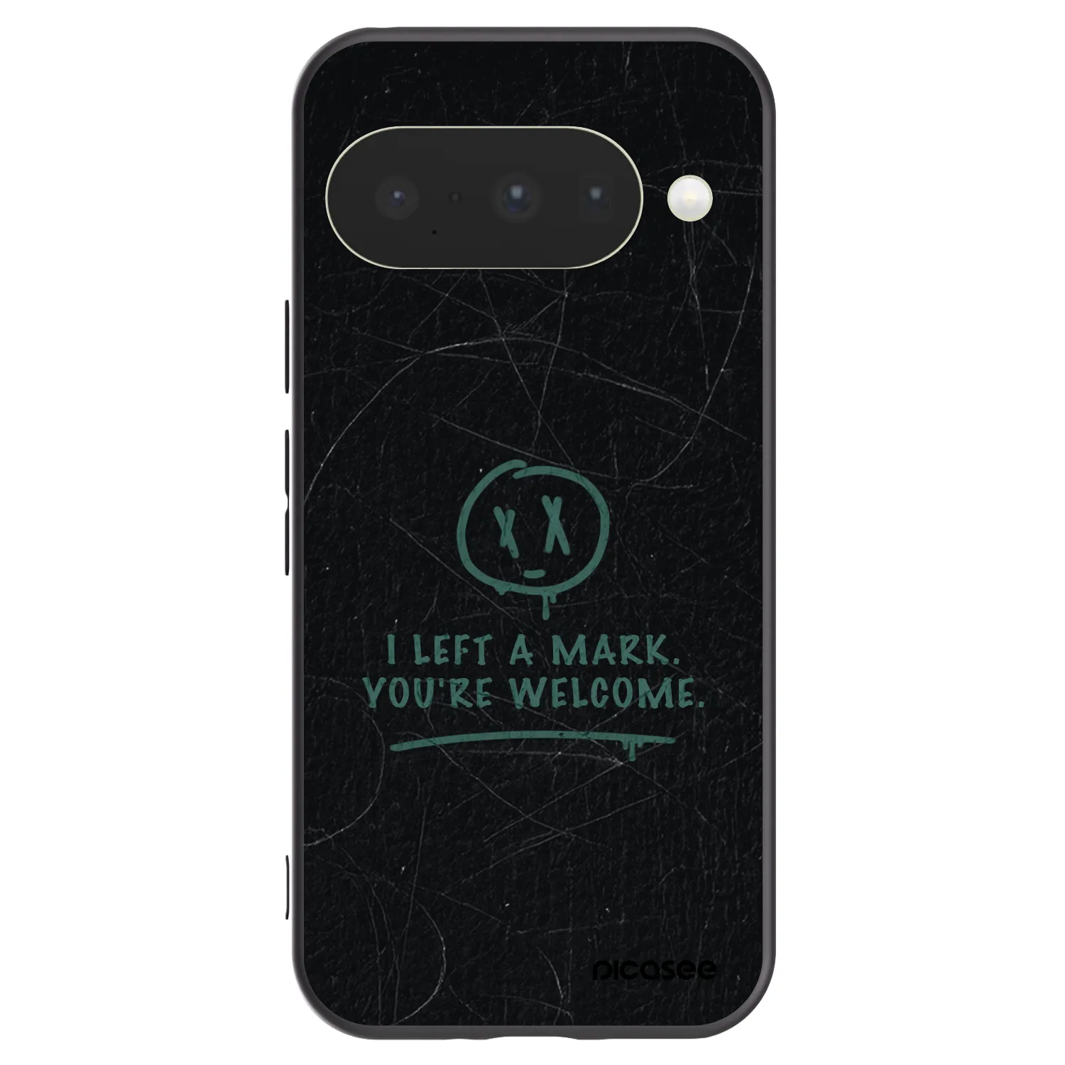 Picasee silikonowe czarne etui na Google Pixel 10 - LEFT A MARK