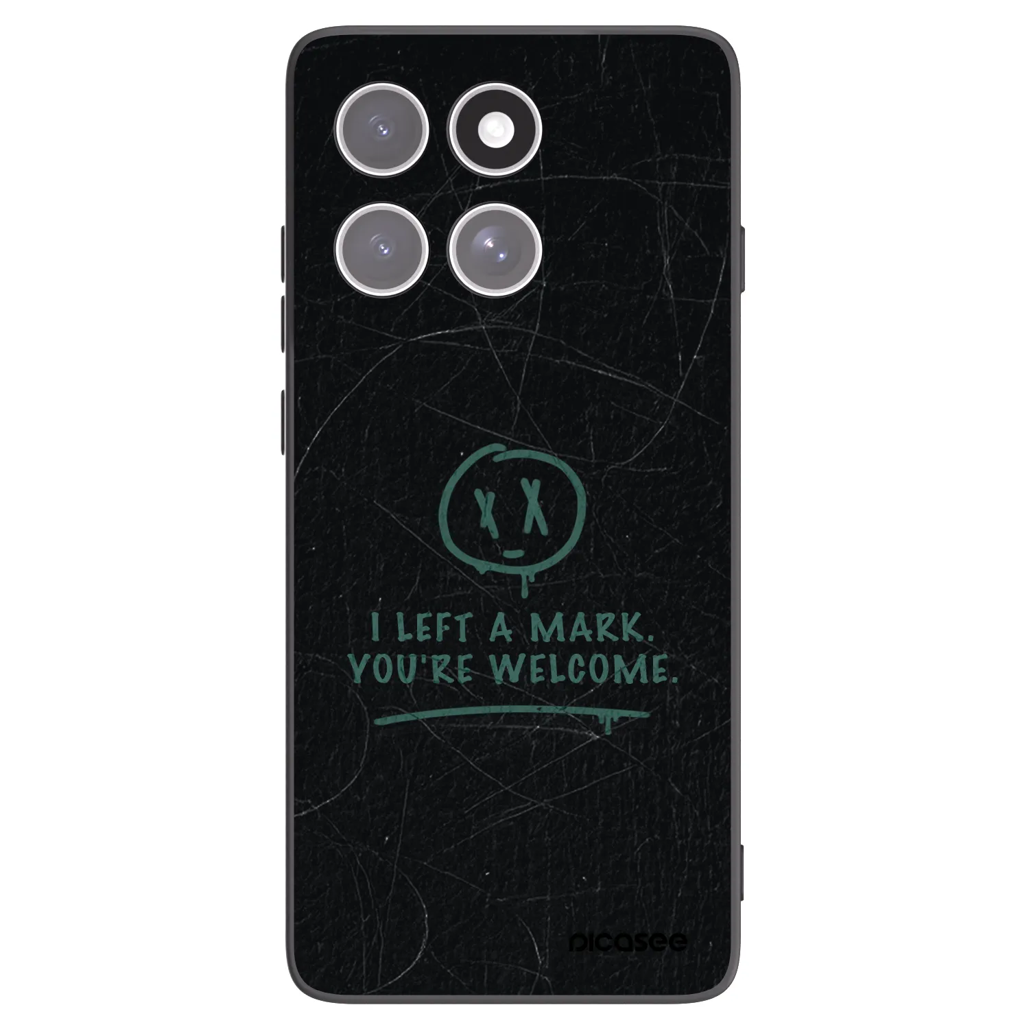 Picasee silikonowe czarne etui na Motorola Edge 60 Fusion - LEFT A MARK