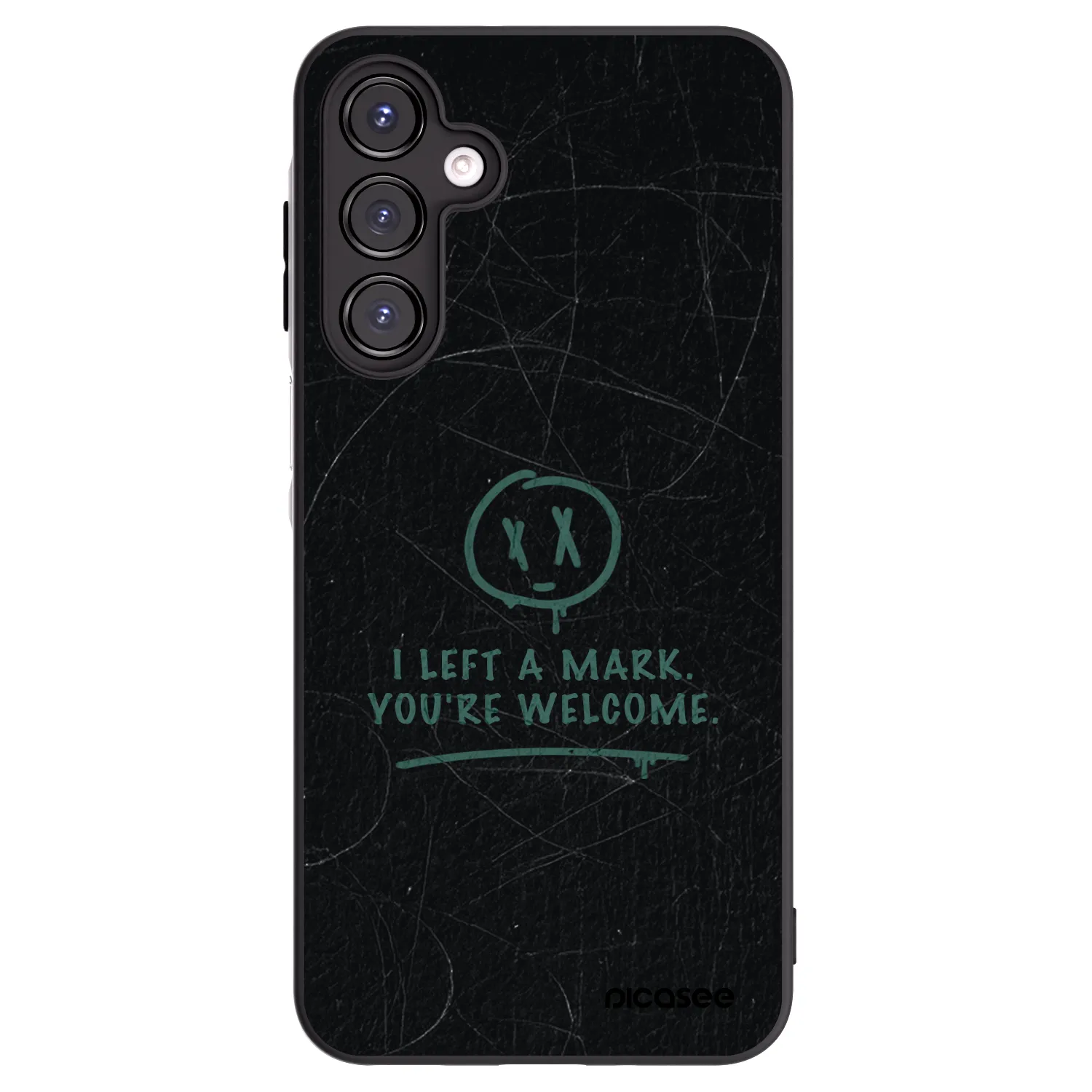 Picasee silikonowe czarne etui na Samsung Galaxy A16 4G - LEFT A MARK