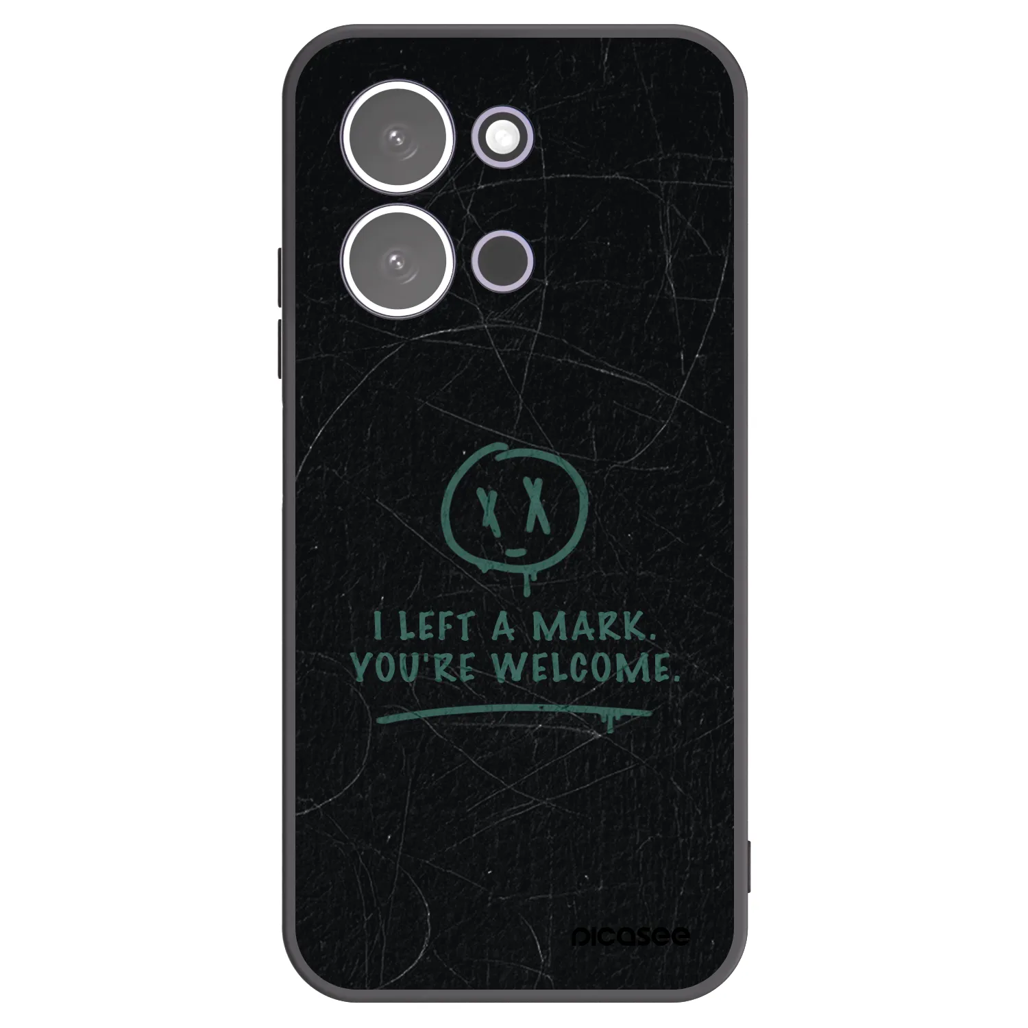Picasee silikonowe czarne etui na Xiaomi Redmi 15C 5G - LEFT A MARK
