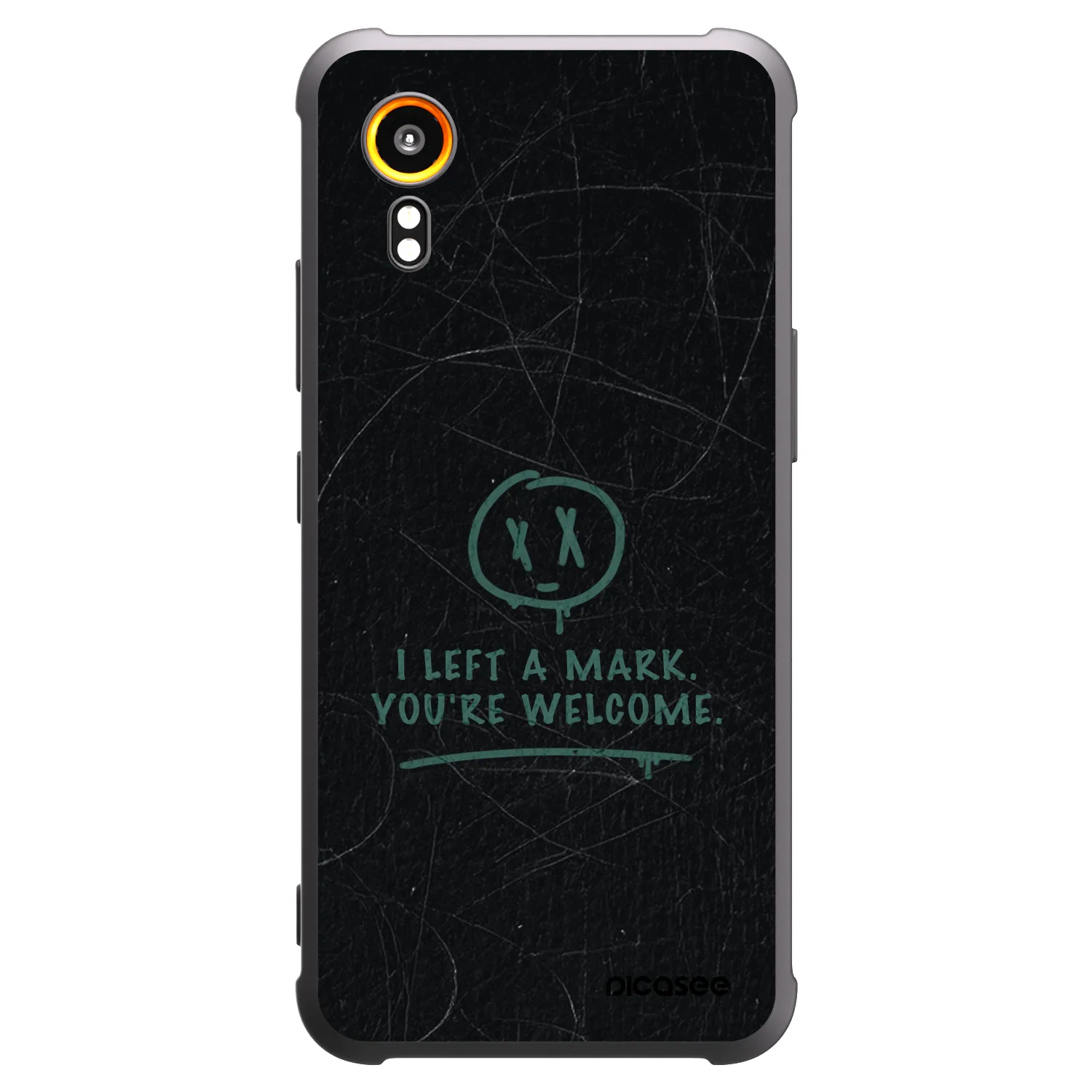 Picasee silikonowe czarne etui na Samsung Galaxy Xcover 7 - LEFT A MARK