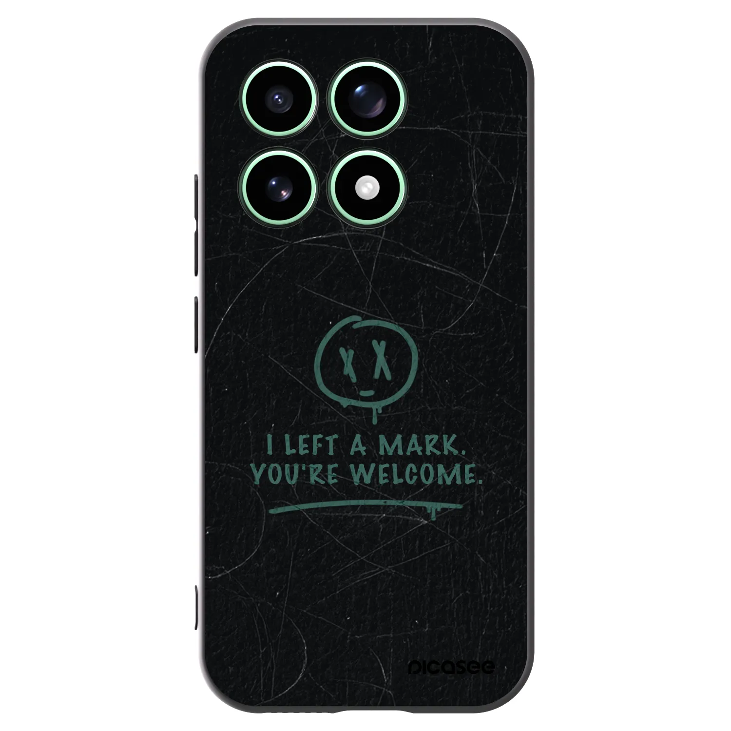 Picasee silikonowe czarne etui na Xiaomi 17 - LEFT A MARK