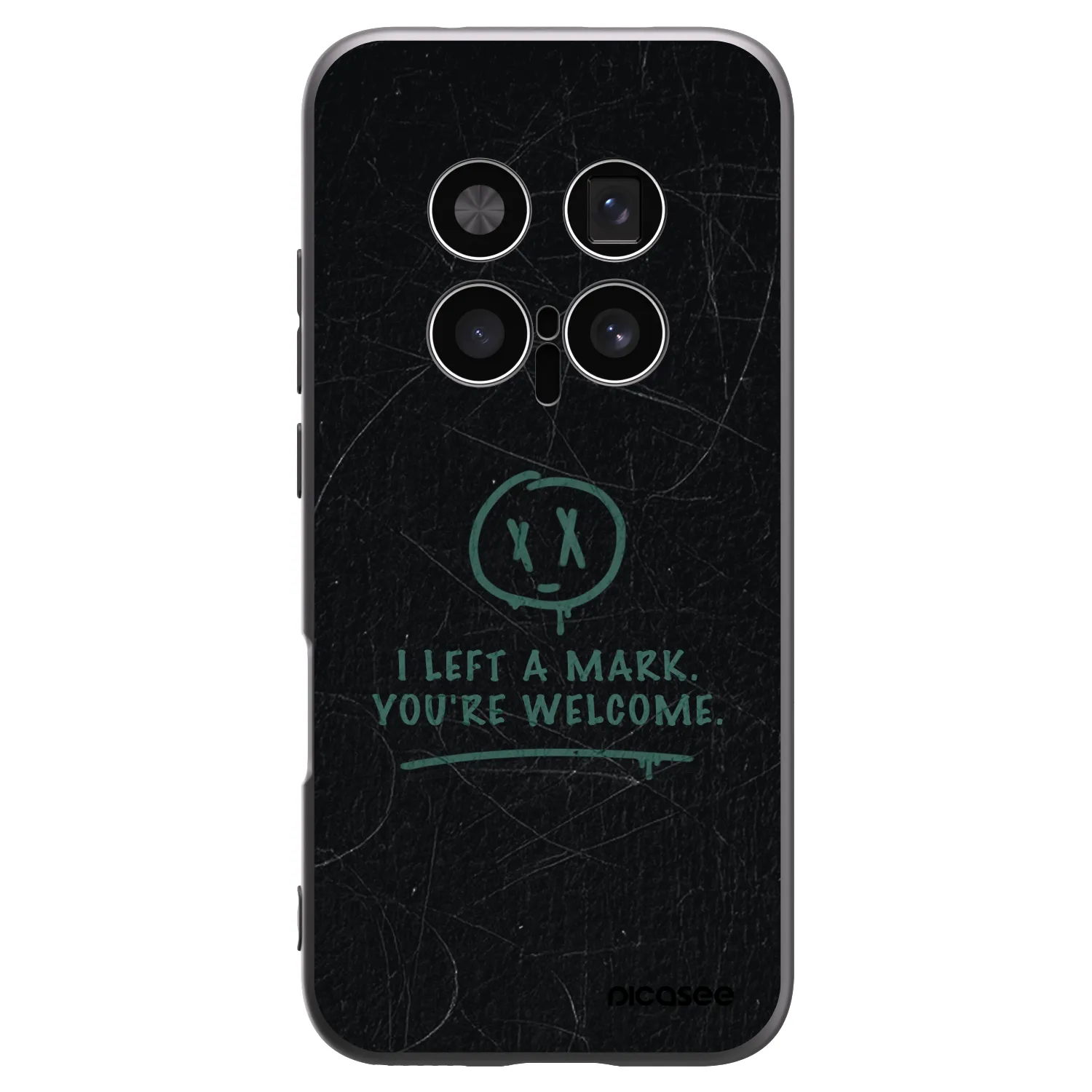 Picasee silikonowe czarne etui na Honor Magic8 Pro 5G - LEFT A MARK