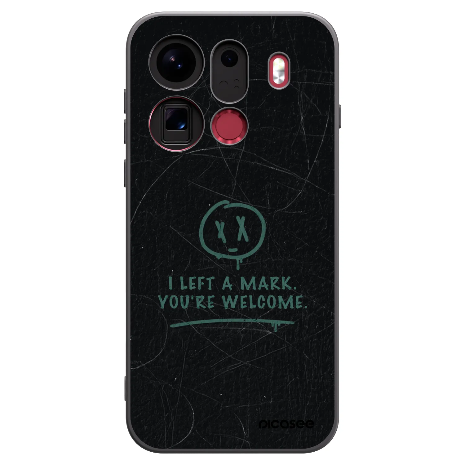 Picasee silikonowe czarne etui na OPPO Find X9 Pro - LEFT A MARK