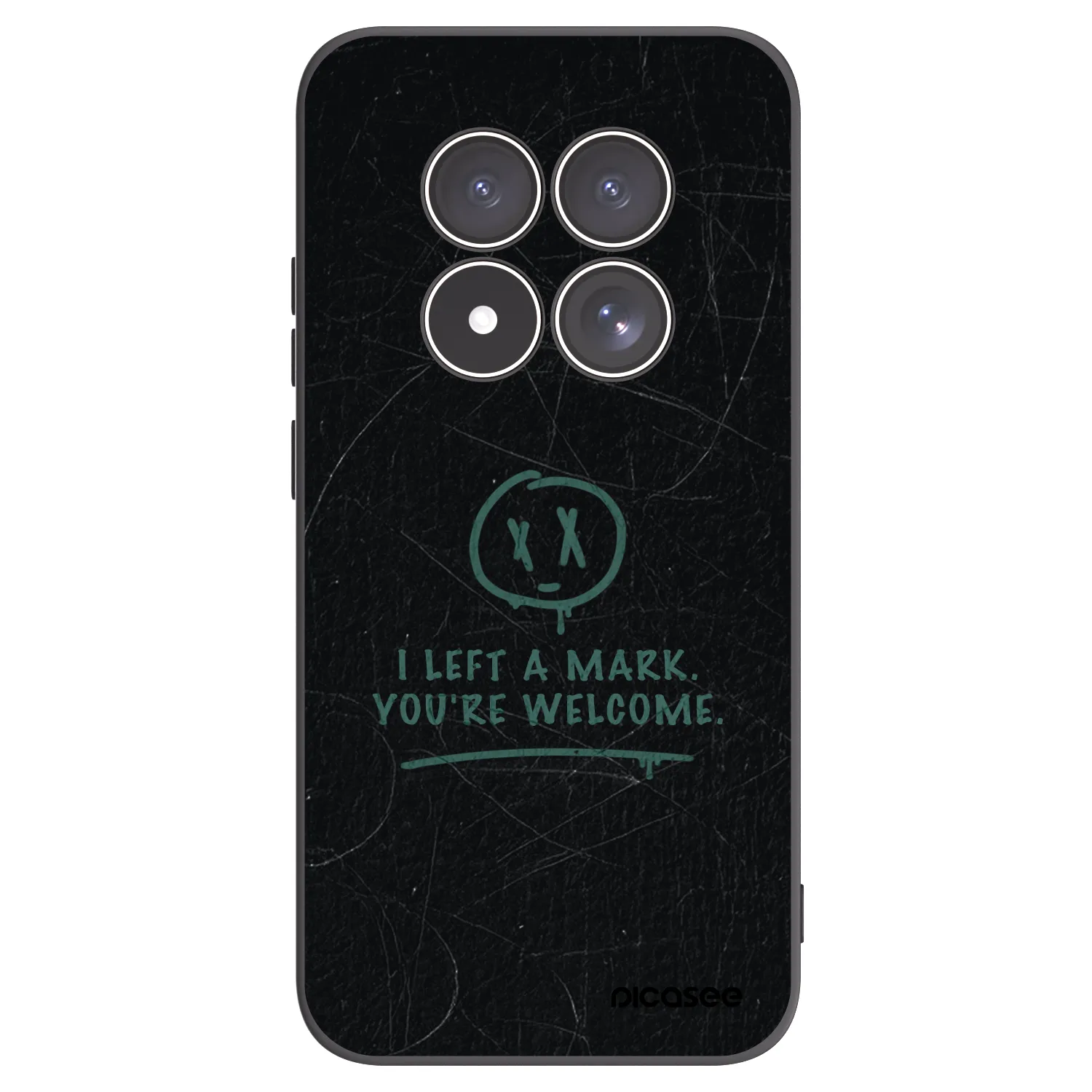 Picasee silikonowe czarne etui na Xiaomi Redmi Note 15 Pro 5G - LEFT A MARK