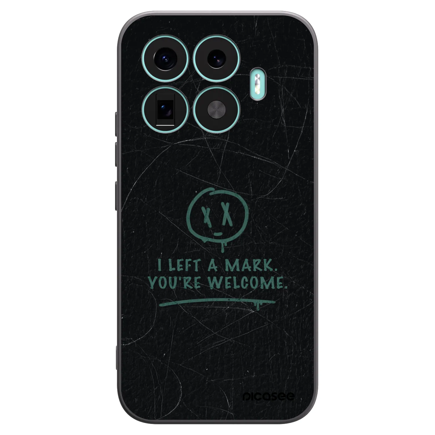 Picasee silikonowe czarne etui na Xiaomi 17T - LEFT A MARK